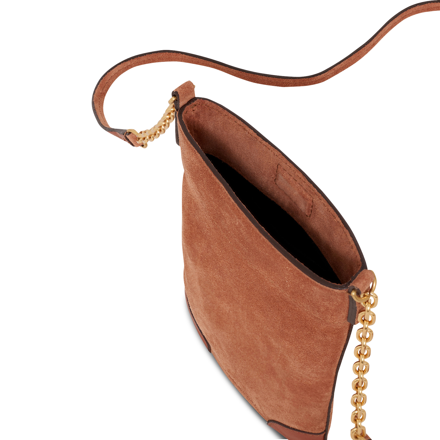 Handytasche aus Veloursleder GERARD DAREL Braun