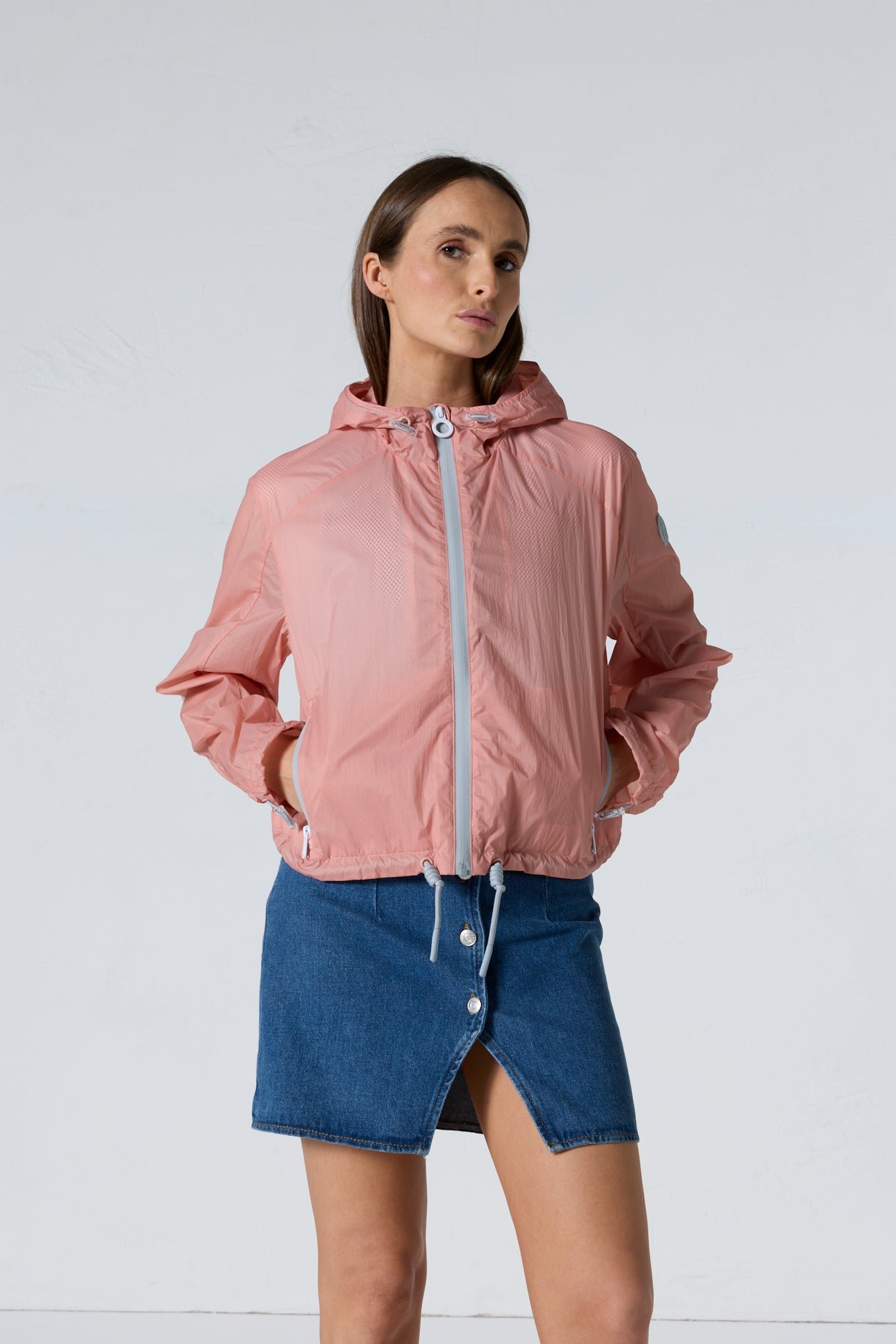 Ally Short Packable Windbreaker JOTT Pink