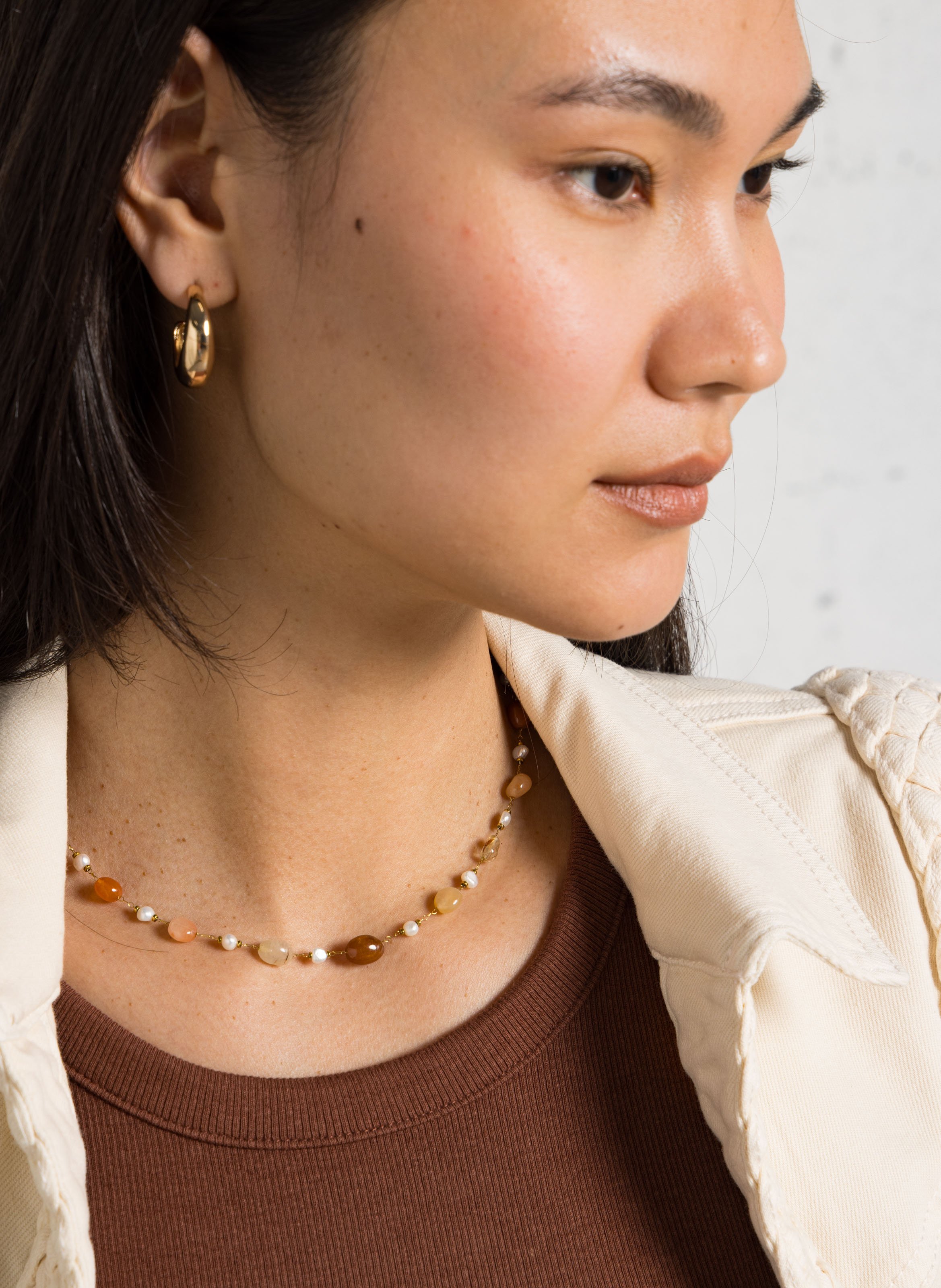 Collier de perles AU PRINTEMPS PARIS Orange