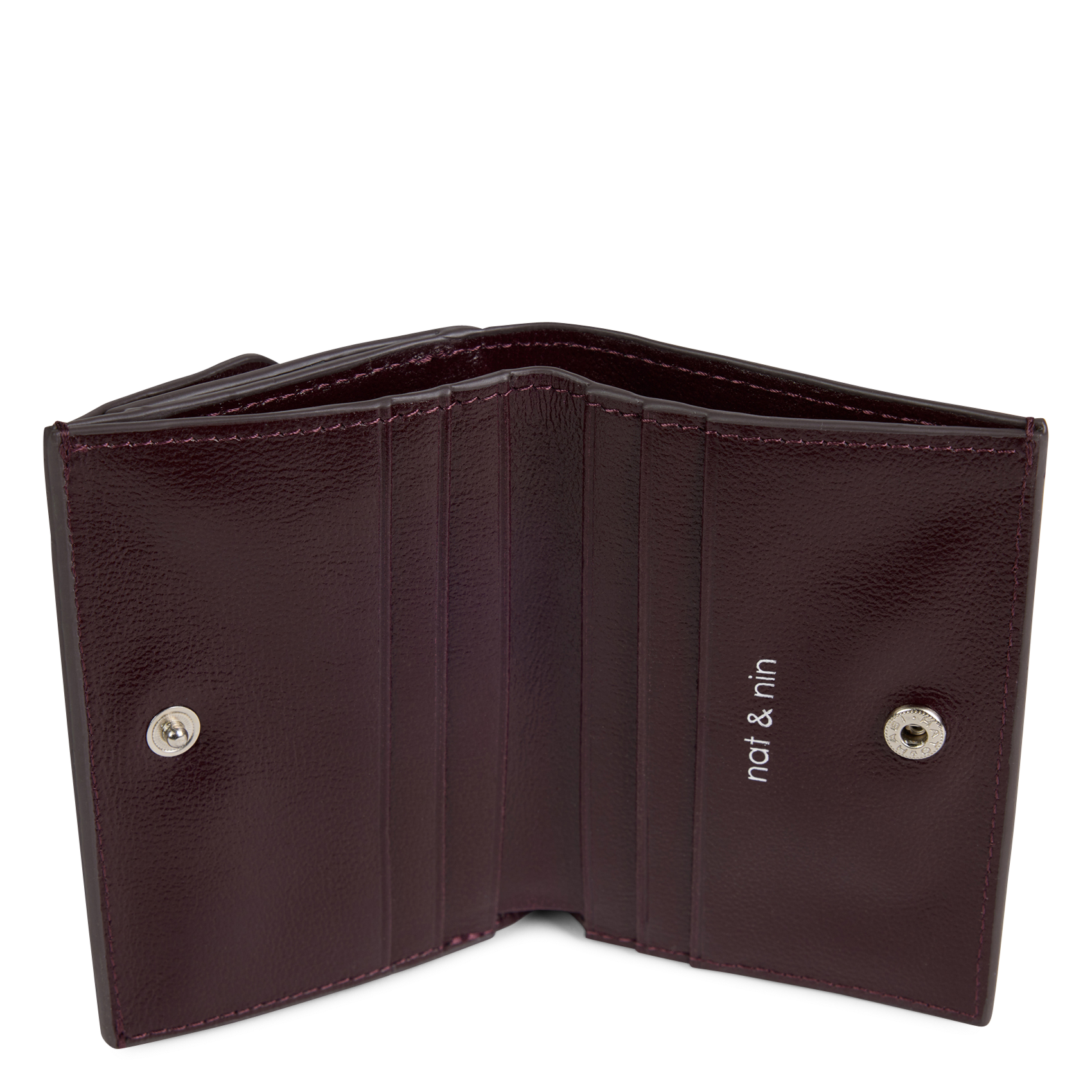 Portefeuille en cuir NAT & NIN Violet