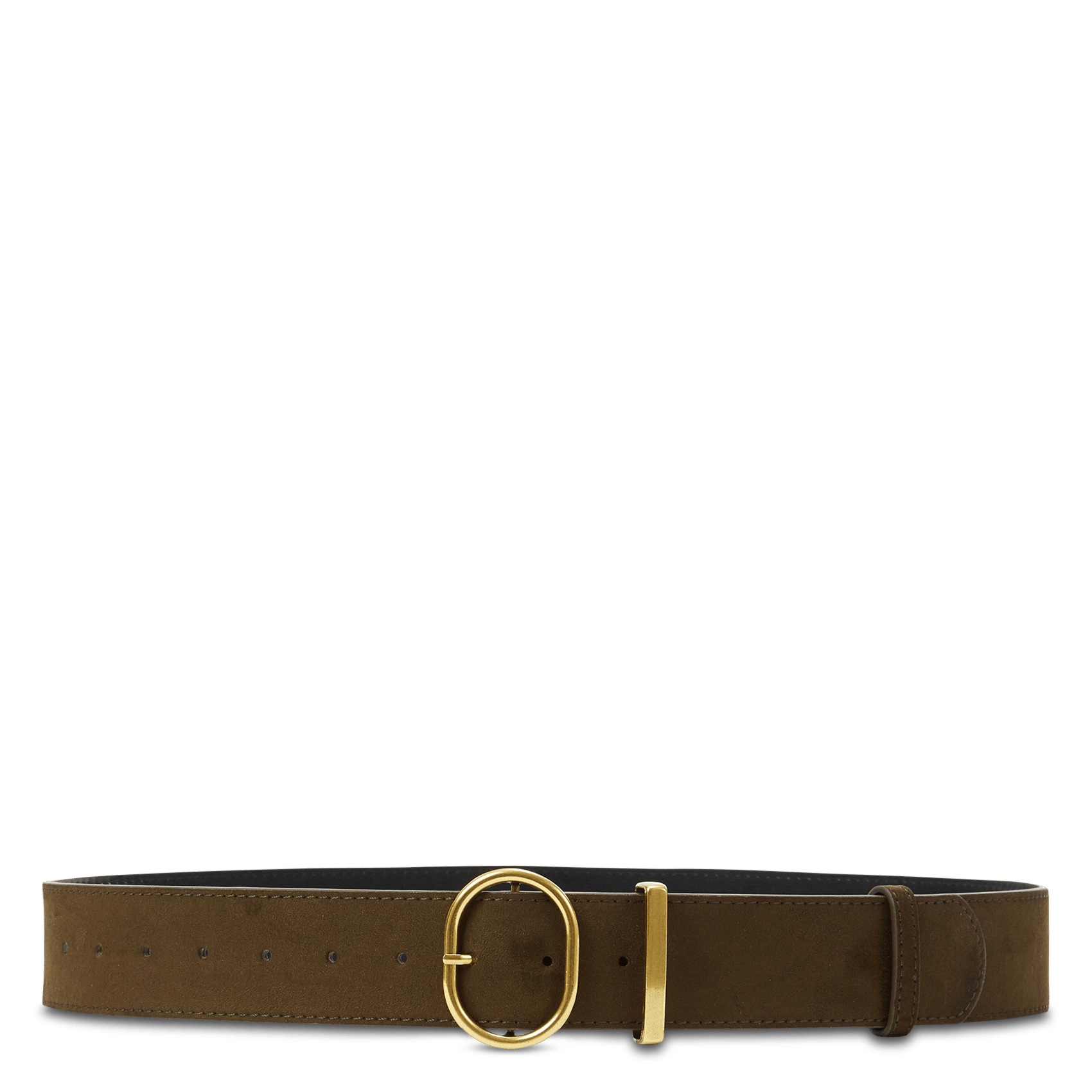 Ceinture en cuir velours GRACE ET MILA Vert
