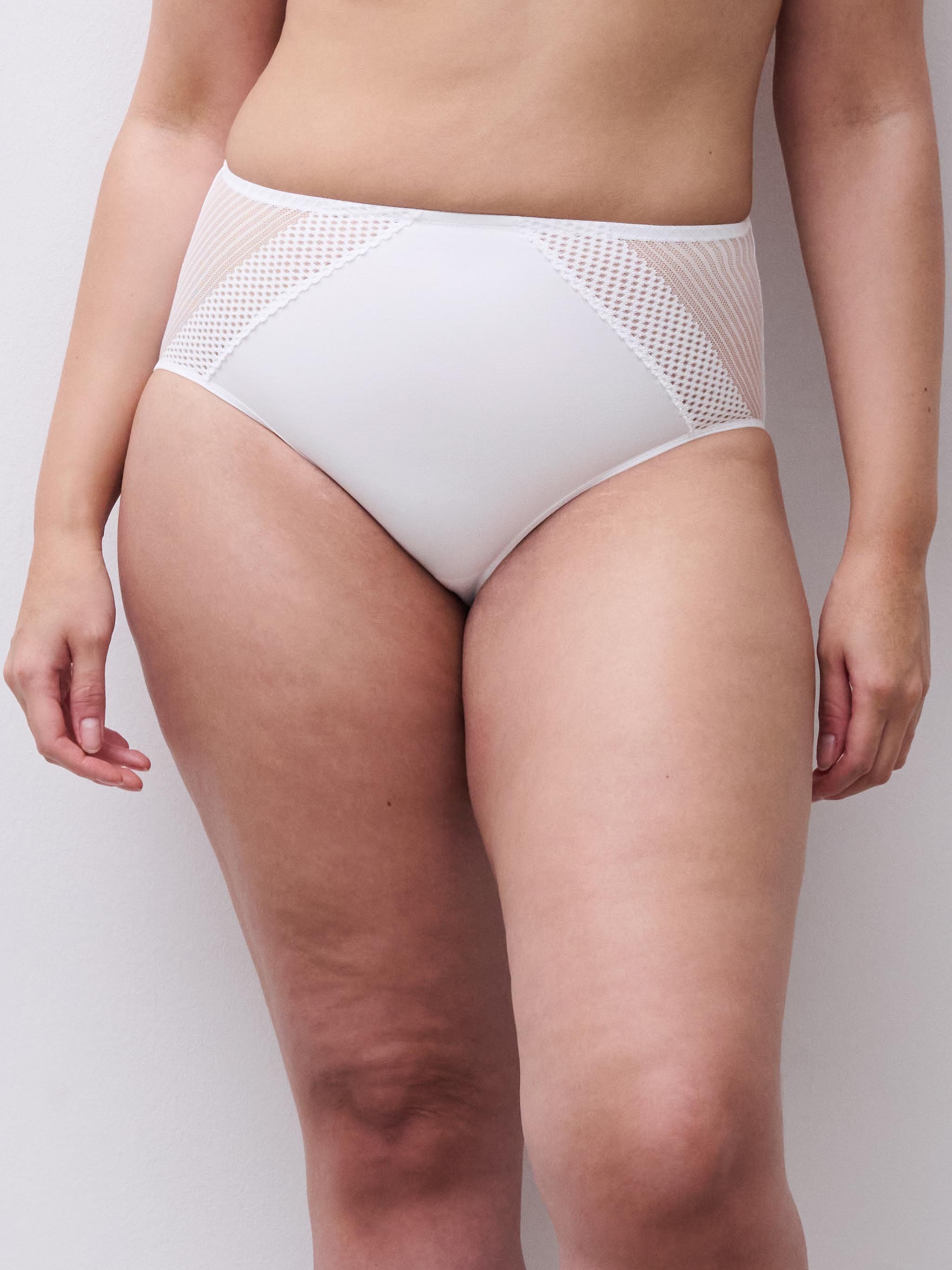High-waisted lace panties CHANTELLE PULP White