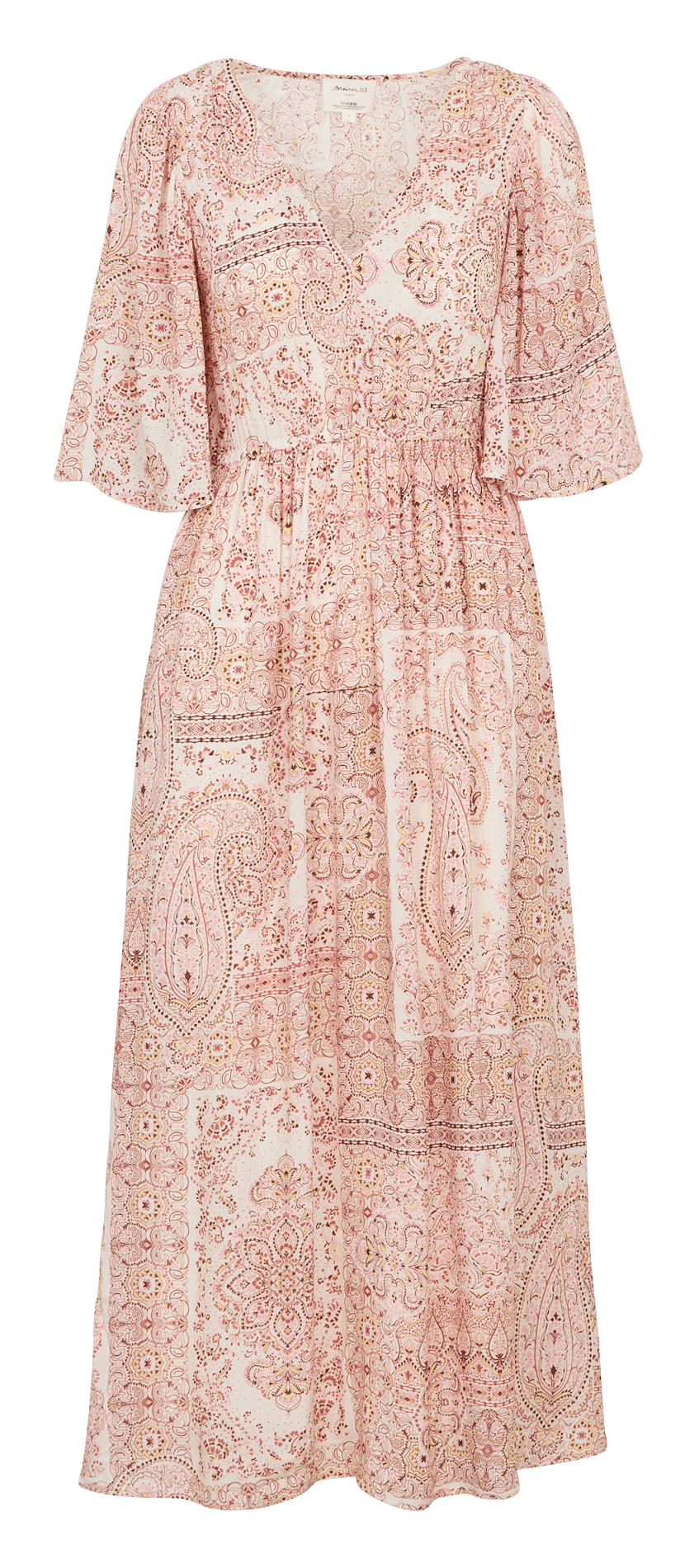 Long V-neck dress MAISON 123 Pink