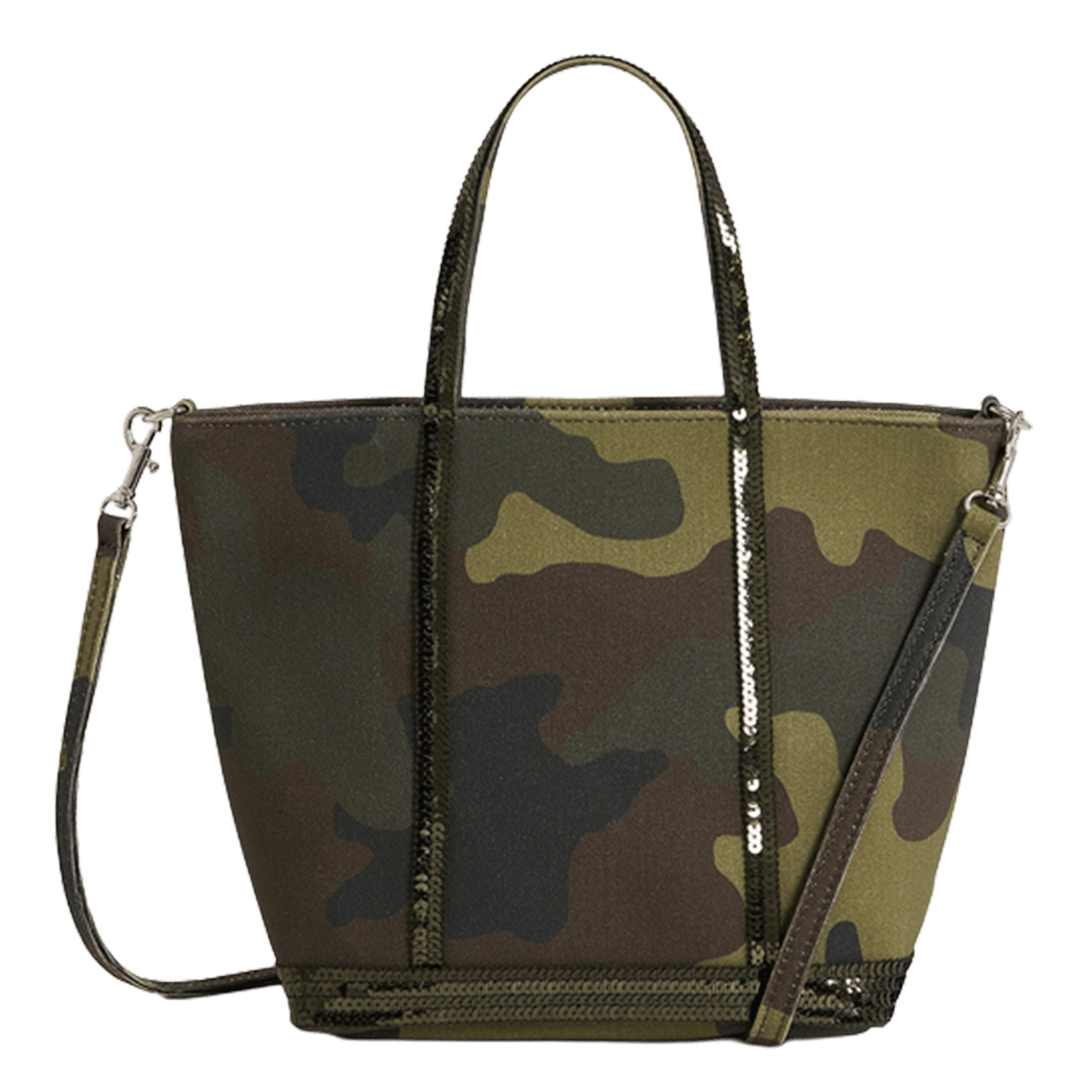 Leger met militair patroon VANESSA BRUNO Groen