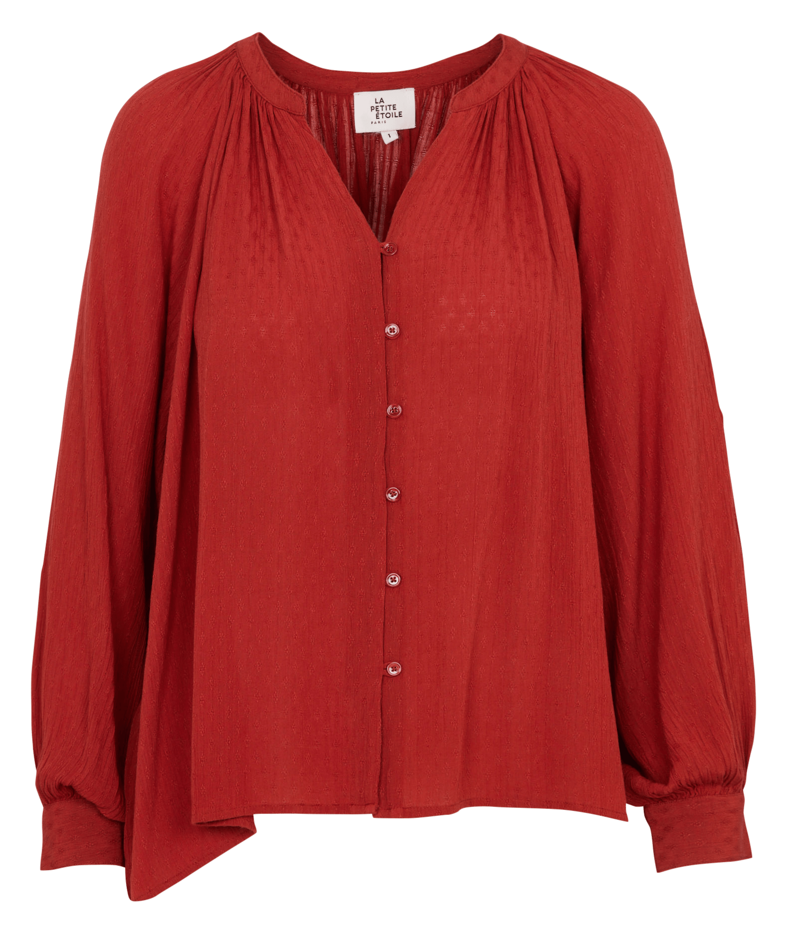 Loose-Fitting Long-Sleeved Blouse LA PETITE ETOILE Orange