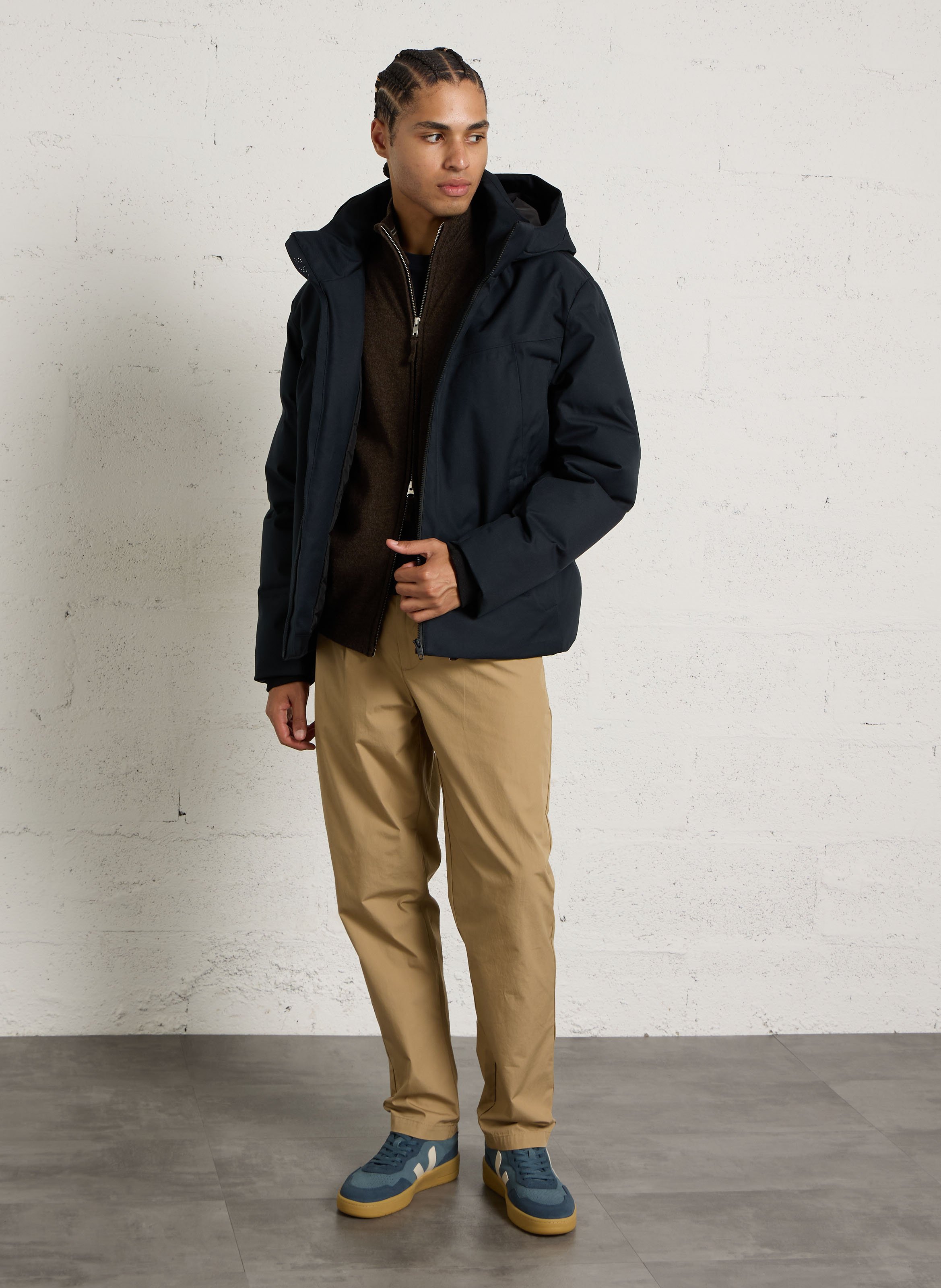 Blouson aus Bio-Baumwolle mit Sherpakragen, Regular Fit IKKS Blau