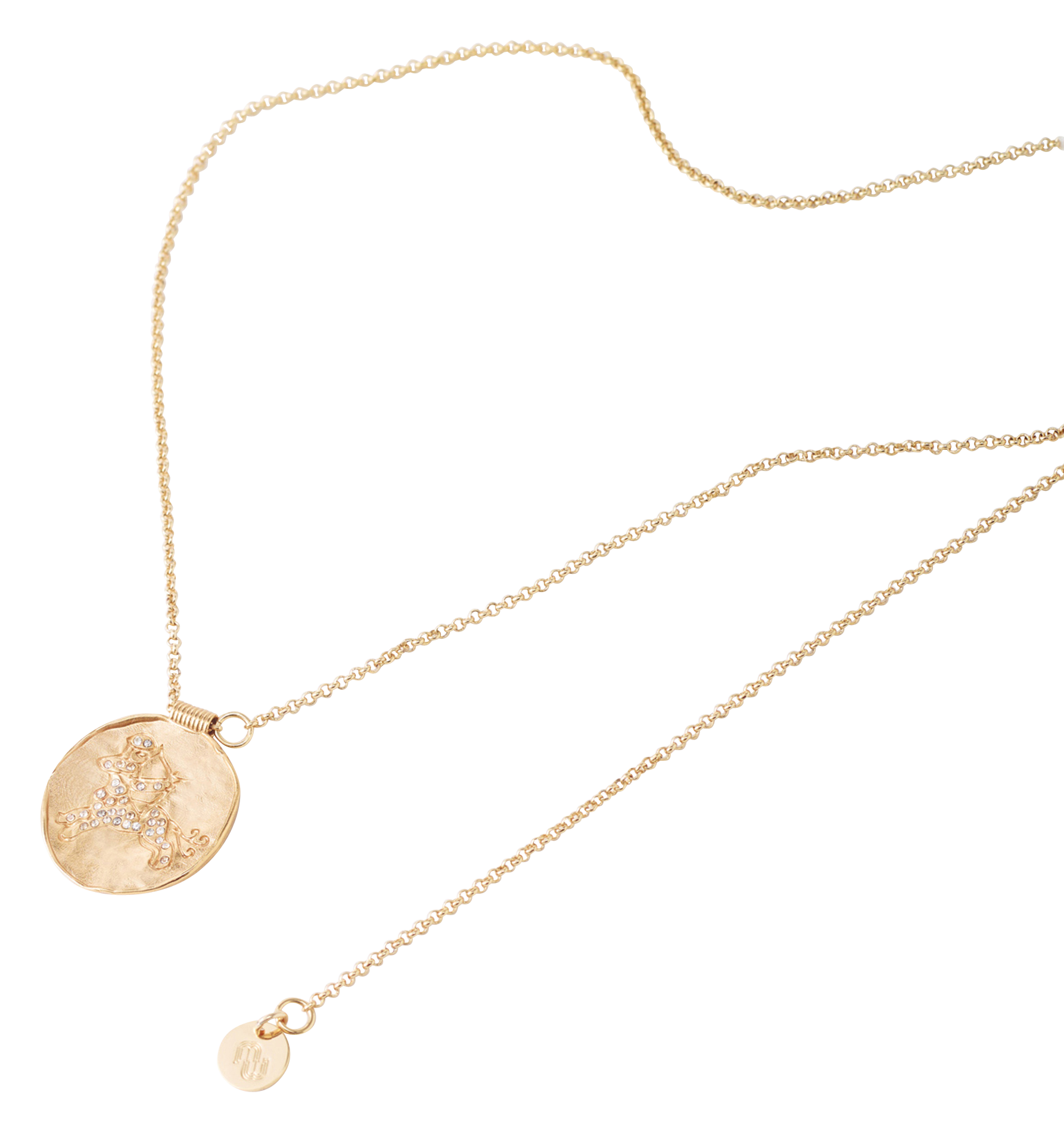 Halssnoer met medaillon met sterrenbeeld MAJE Goudkleurig