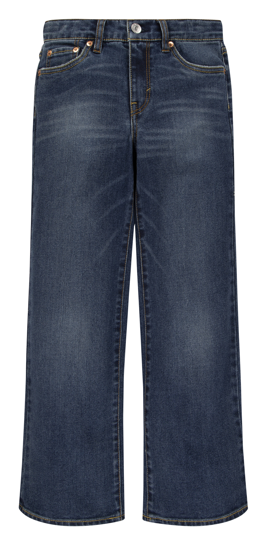 Jean boyfriend en denim délavé LEVI'S KIDS Bleu