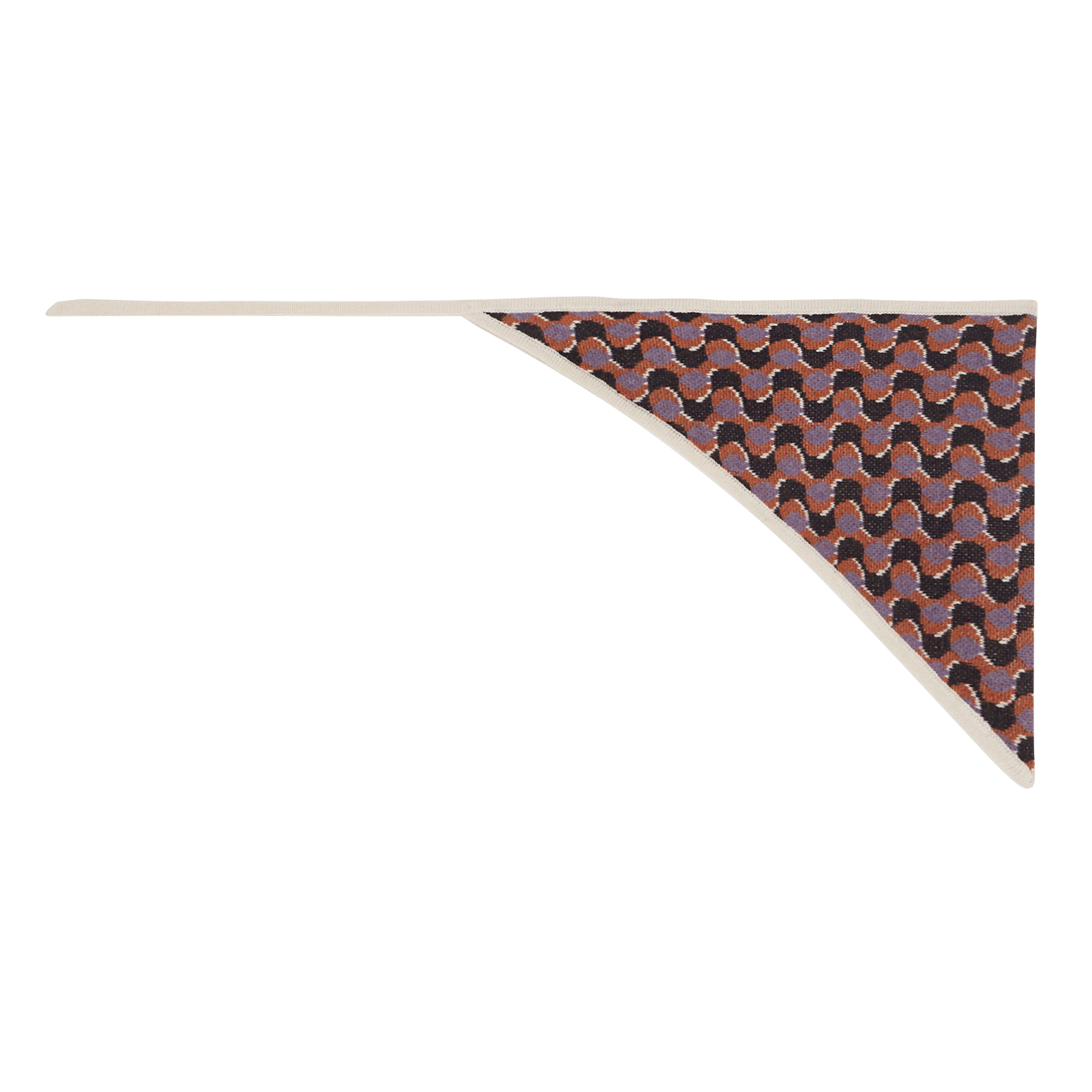 Mini wool-blend triangle MAPOESIE Purple