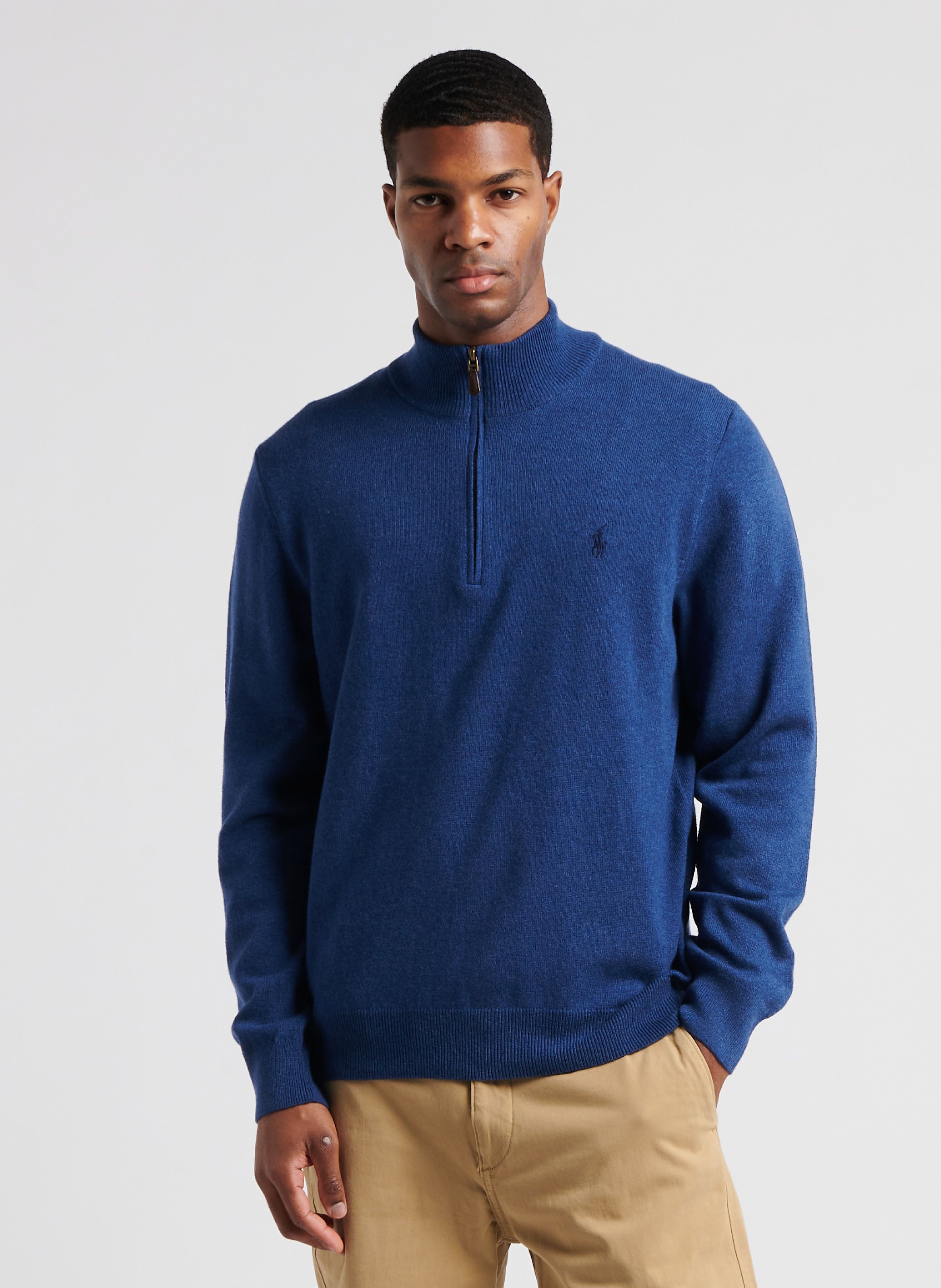 Ralph lauren zip hot sale neck jumper