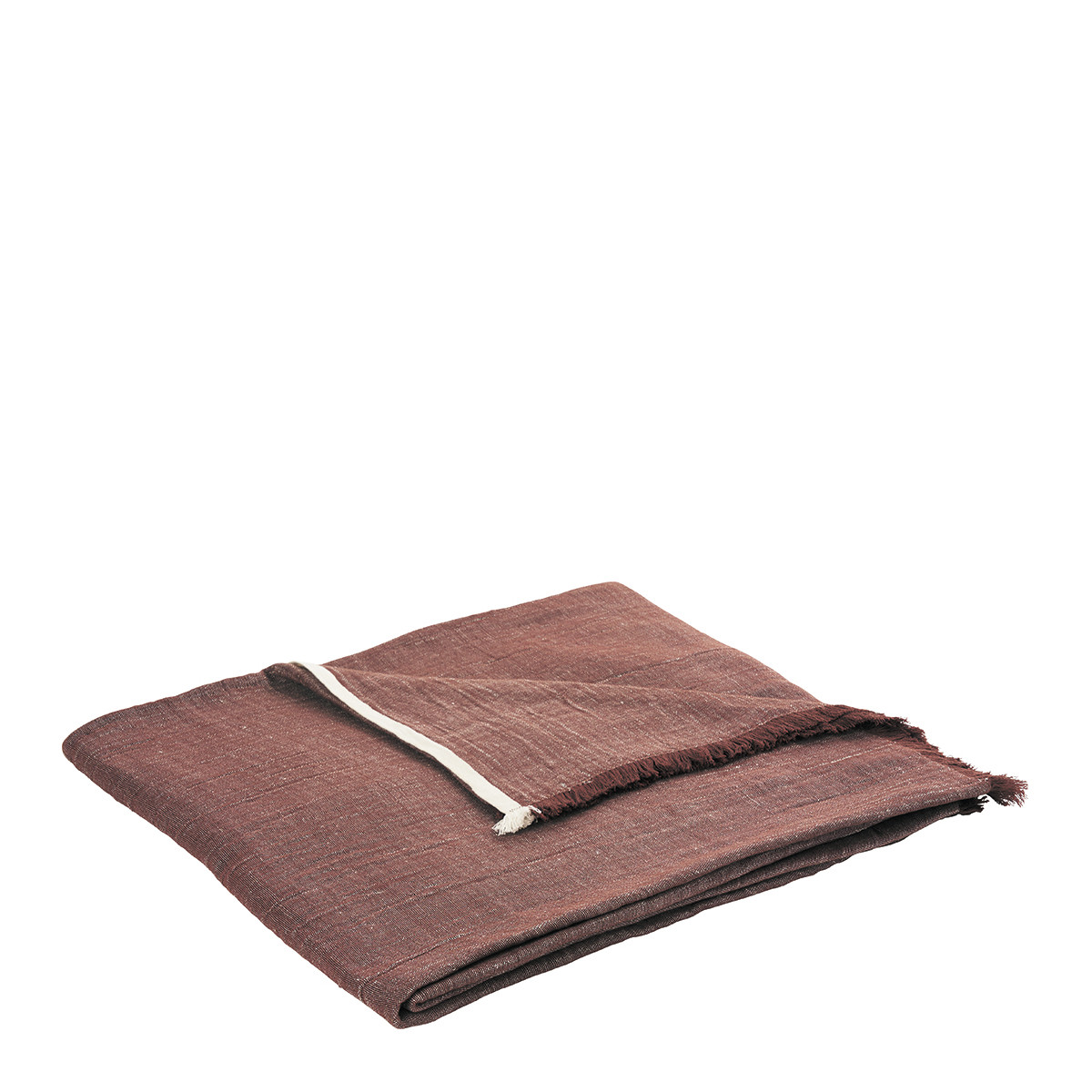 Couvre-lit astrid terracotta BLANC D'IVOIRE Rouge