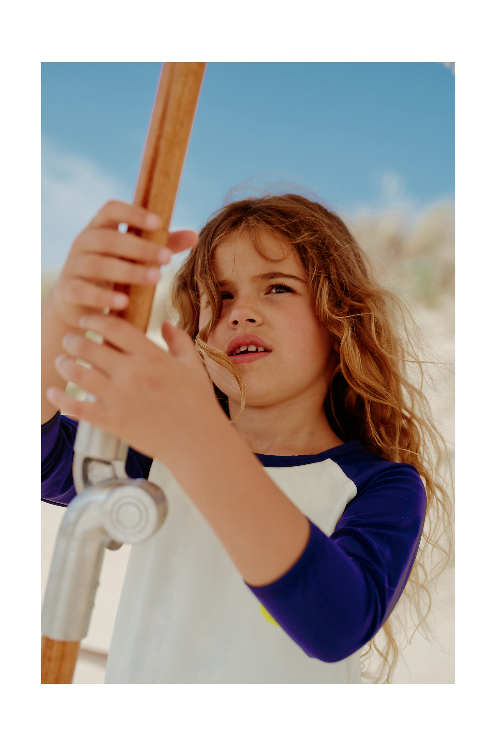 Top anti-UV - Happy Holidays Girl GILI'S White