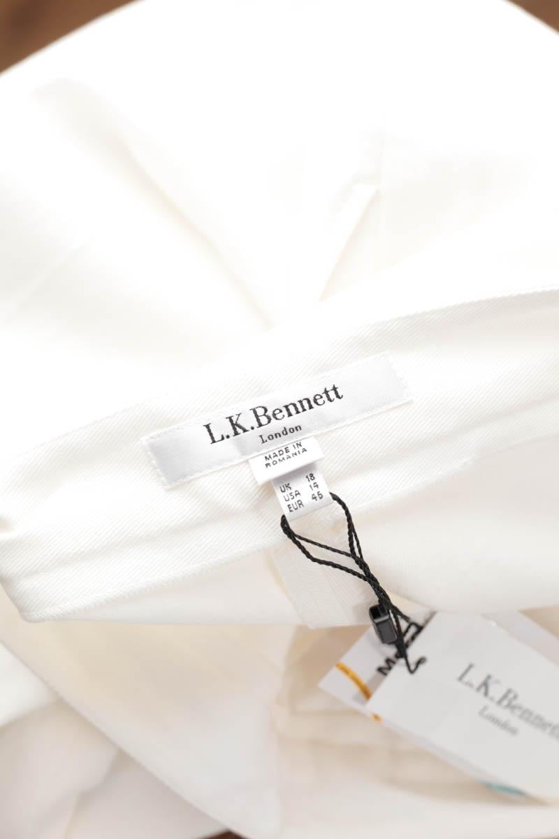 Wide cotton trousers  LK BENNETT - Seconde Main White