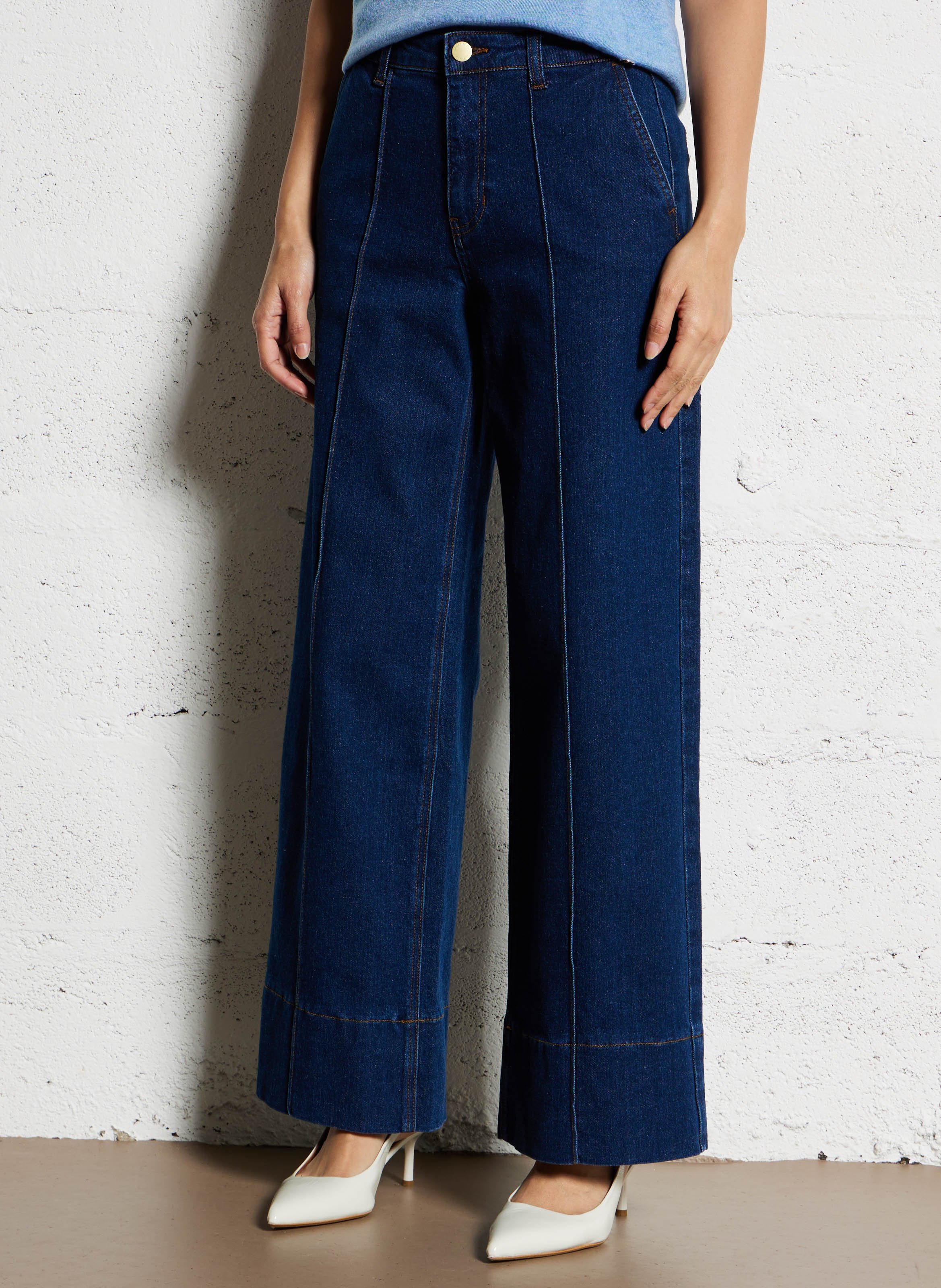 Jean large en coton mélangé LA PETITE ETOILE Bleu