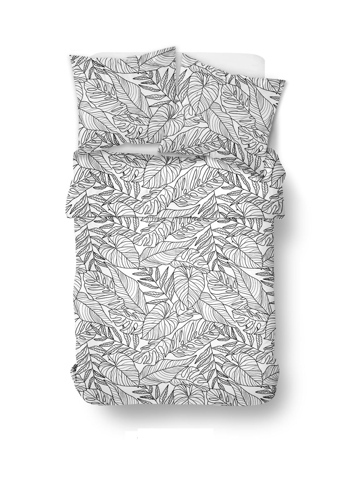 Printed cotton bed set TODAY LINGE DE MAISON White