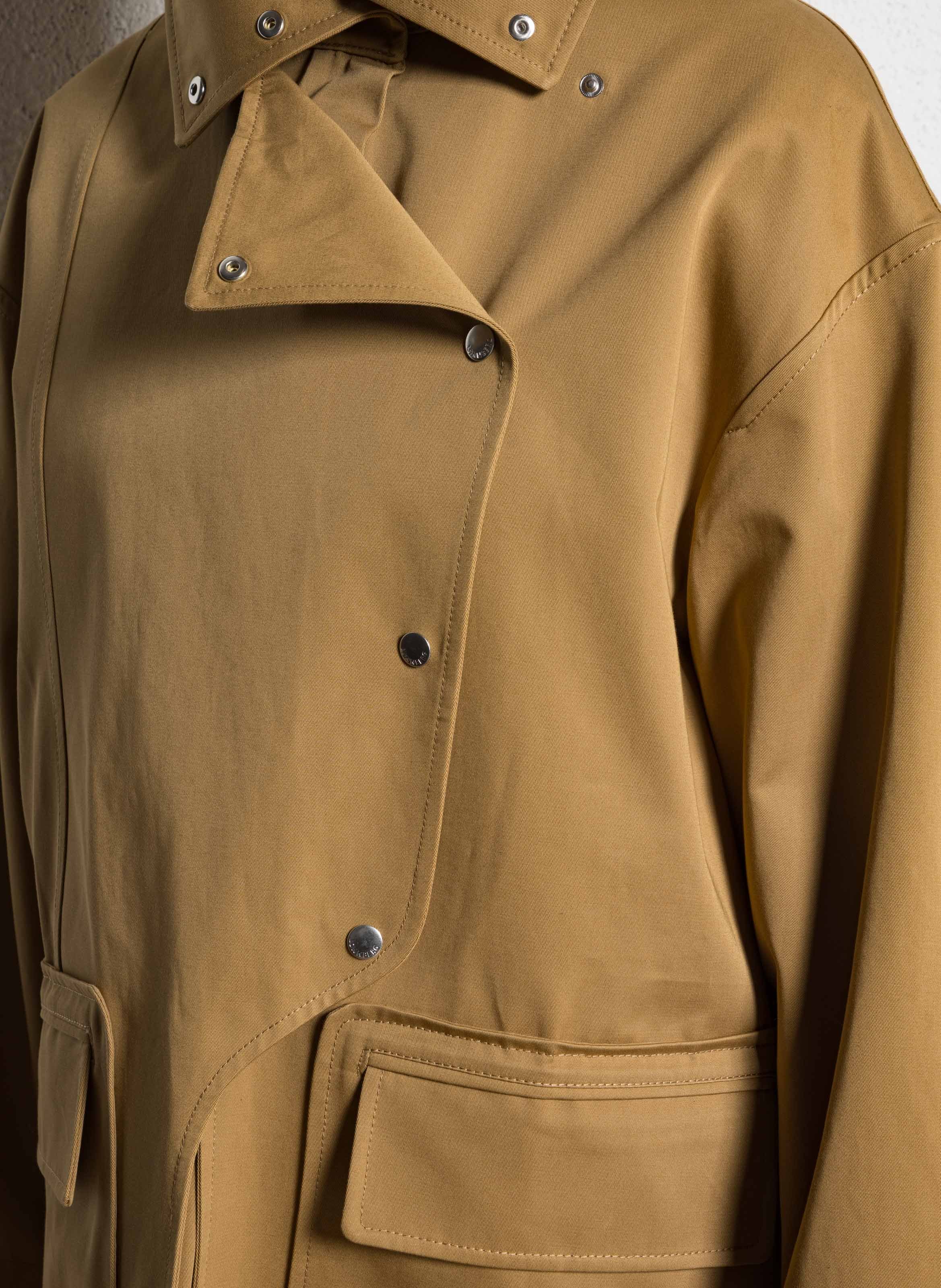 Oversized cotton coat MARGAUX LONNBERG Brown