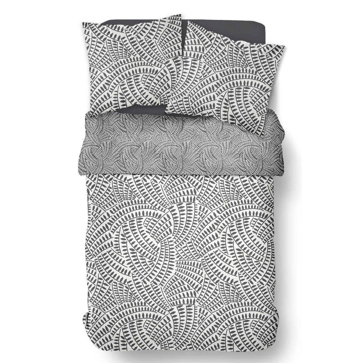 Printed cotton bed set TODAY LINGE DE MAISON White