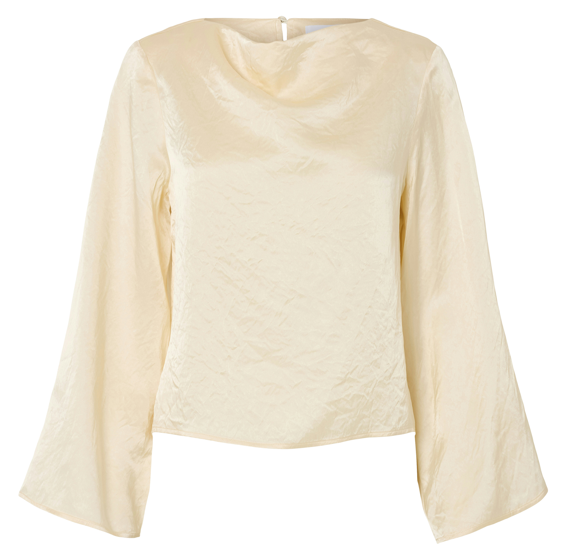 Satin top SELECTED Beige