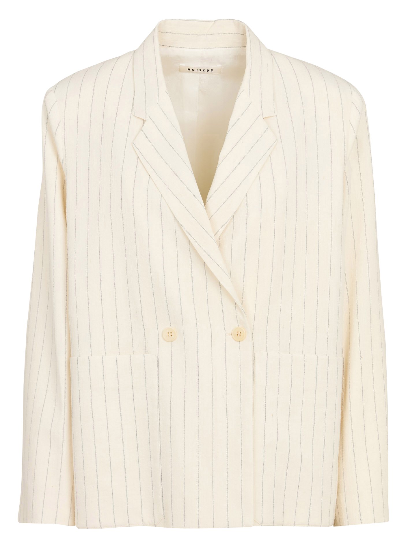 Oversized striped cotton blend blazer MASSCOB Multicolored
