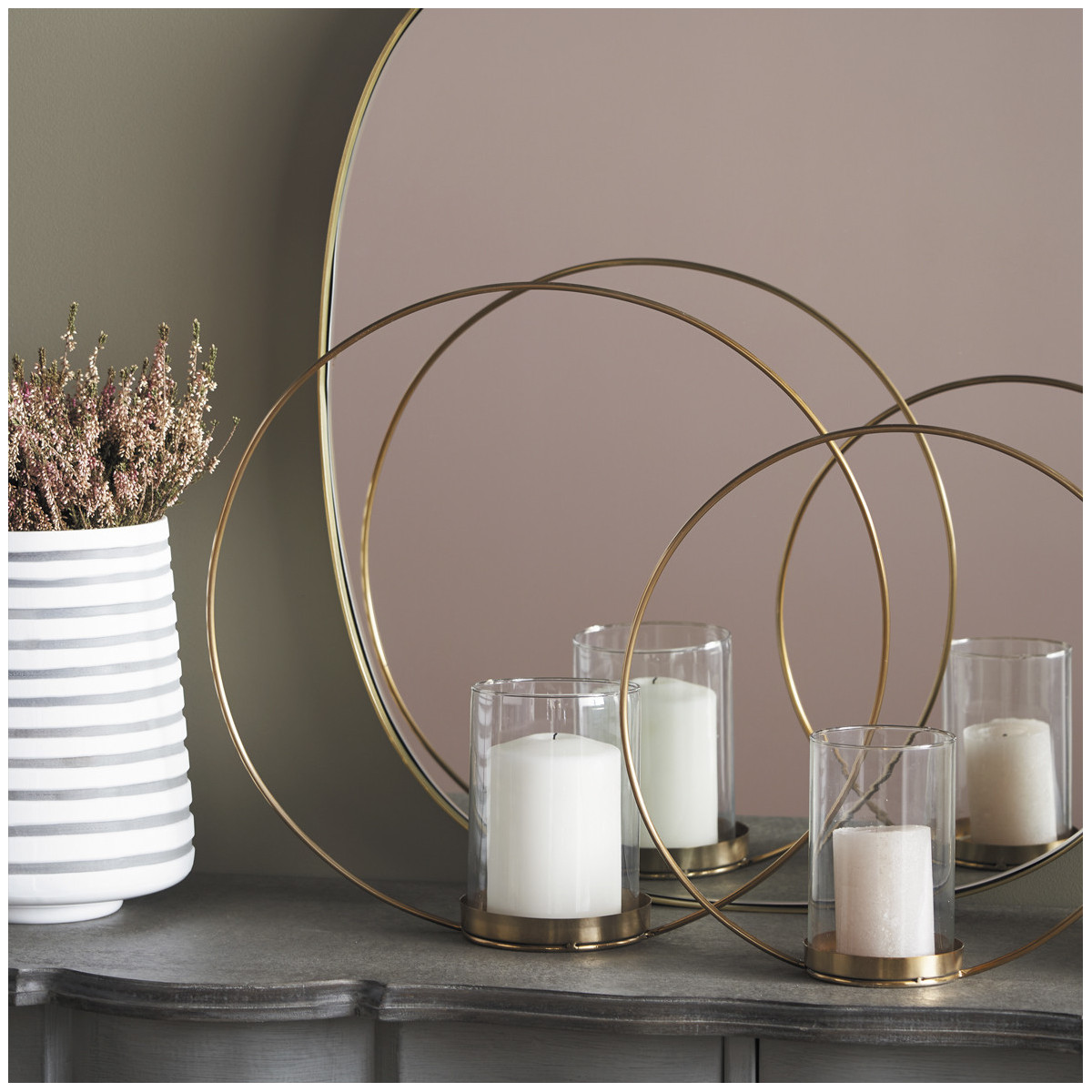 Candleholder BLANC D'IVOIRE Golden