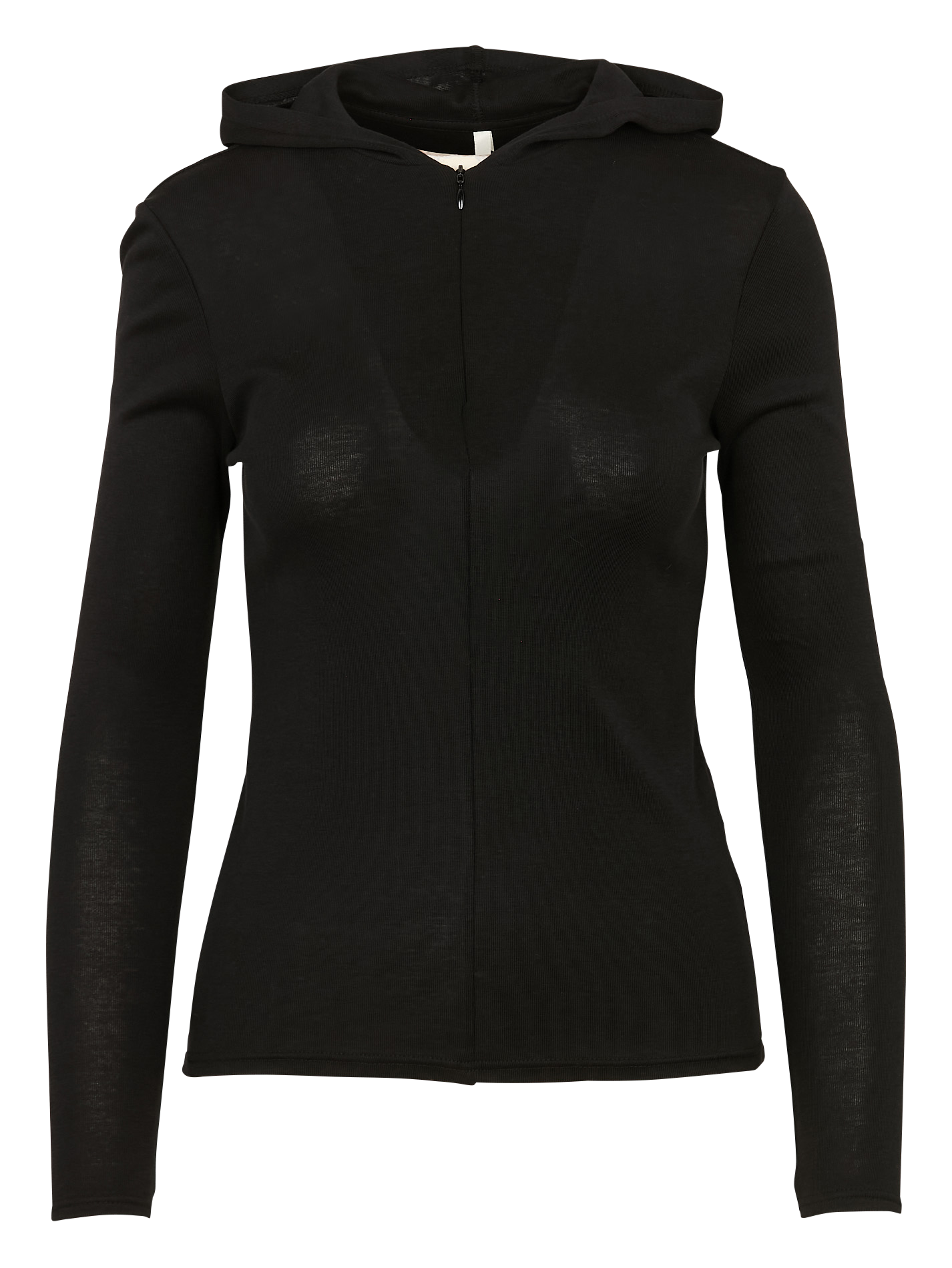 Gilet col rond à capuche  I CODE Noir