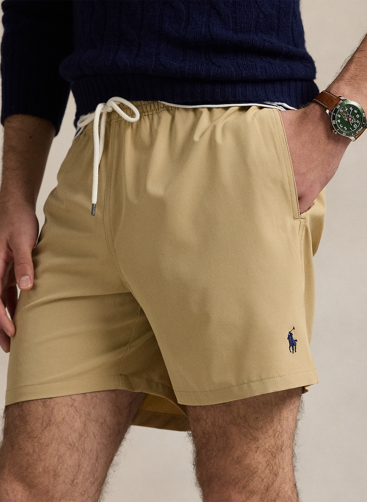 Badeshorts mit Stickerei POLO RALPH LAUREN Beige