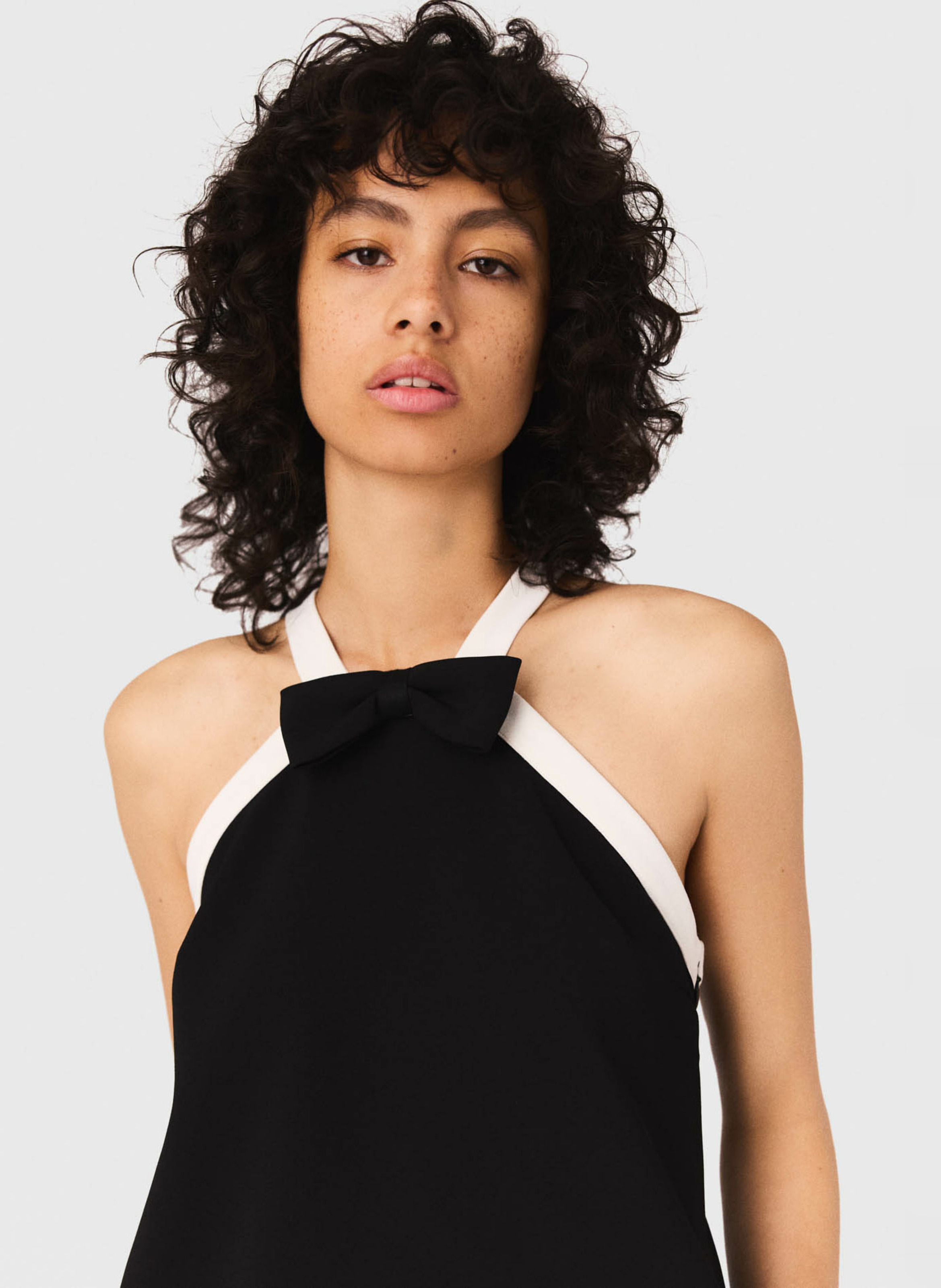 Short dress with bow tie MAJE Black