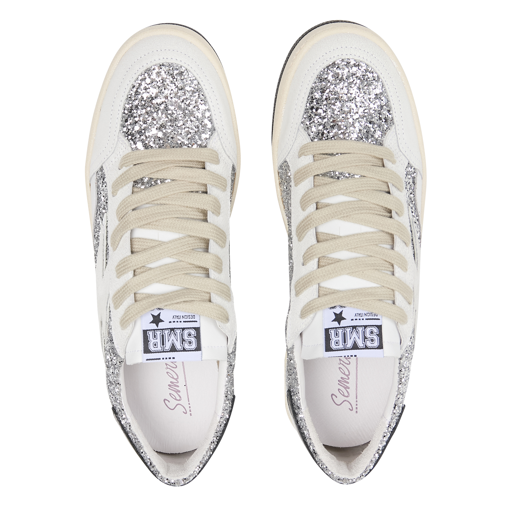 Baskets basses pailletées  SEMERDJIAN - SMR Argent