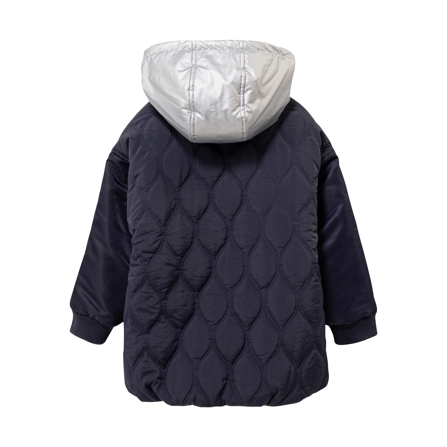 Manteau matelassé col rond rond IKKS JUNIOR Bleu