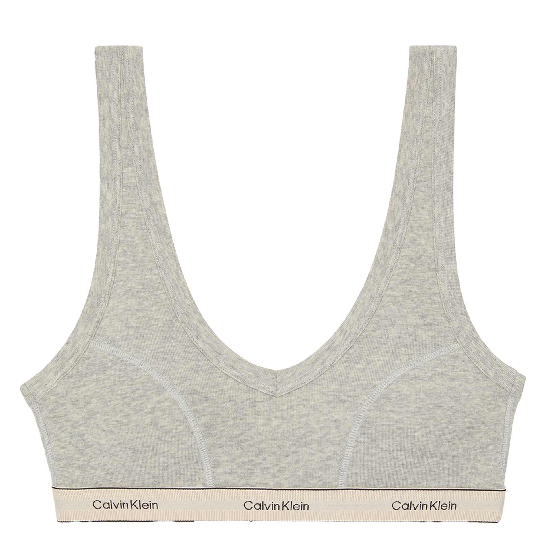 Brassière en coton mélangé CALVIN KLEIN UNDERWEAR Gris