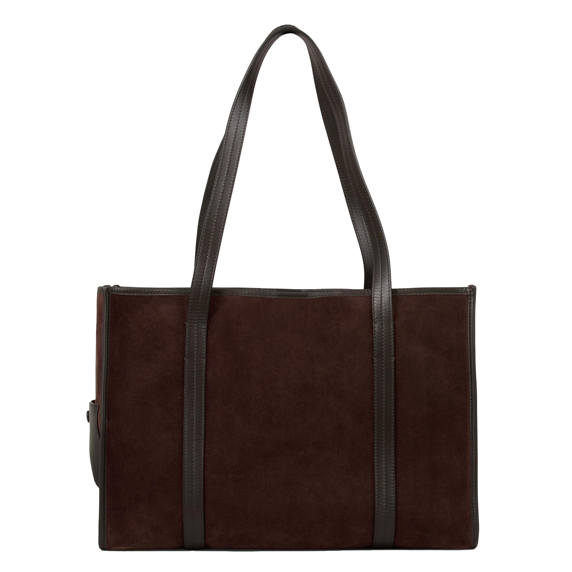 Sac cabas en cuir SANDRO Marron