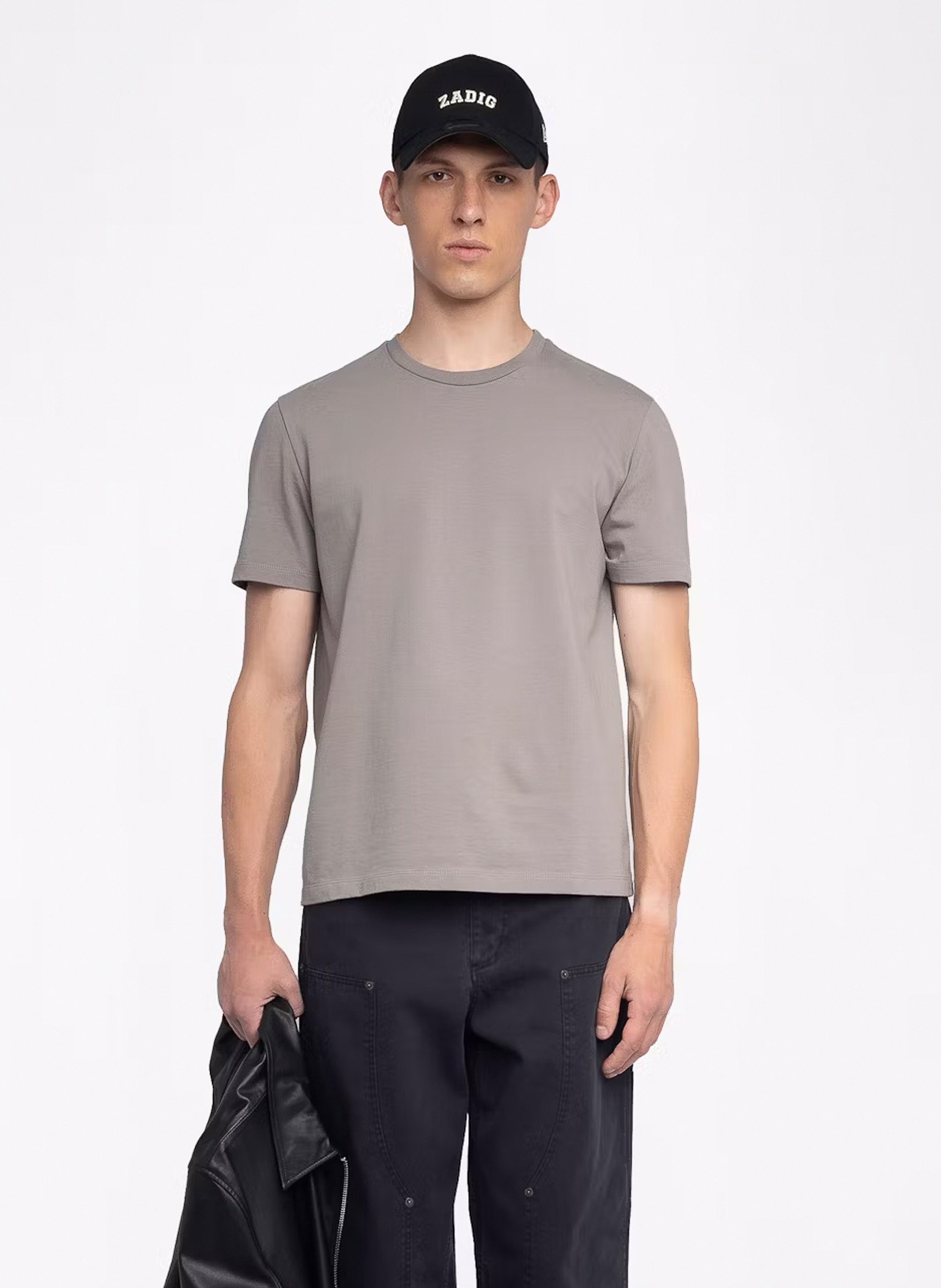 Tee-shirt droit en coton ZADIG&amp;VOLTAIRE Gris