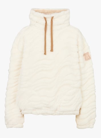 Cardigan réversible zippé à capuche Maille de cachemire mélangé à motif Oblique beige Cardigan réversible zippé à capuche Maille de cachemire mélangé à motif Oblique beige