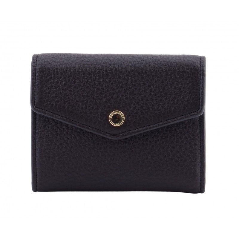 Leather coin purse POURCHET Blue