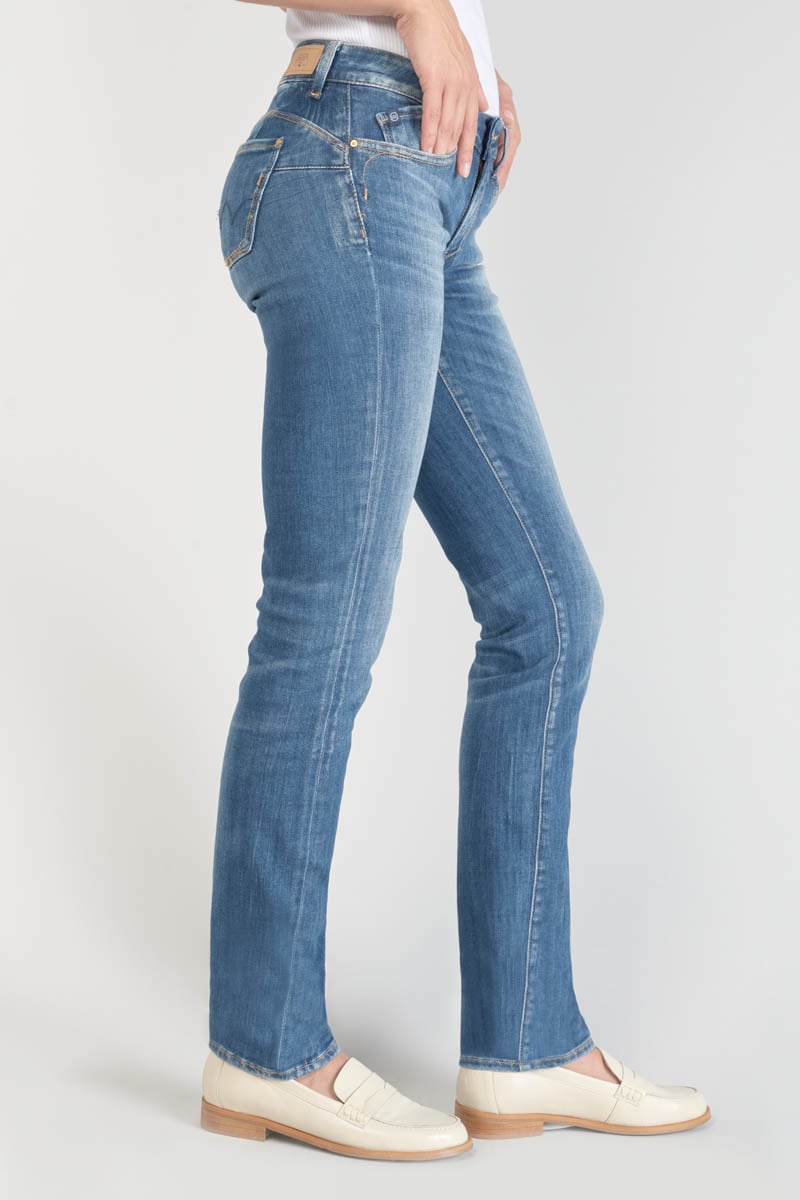 Straight Push-Up Pulp Jeans, 34 length LE TEMPS DES CERISES Blue