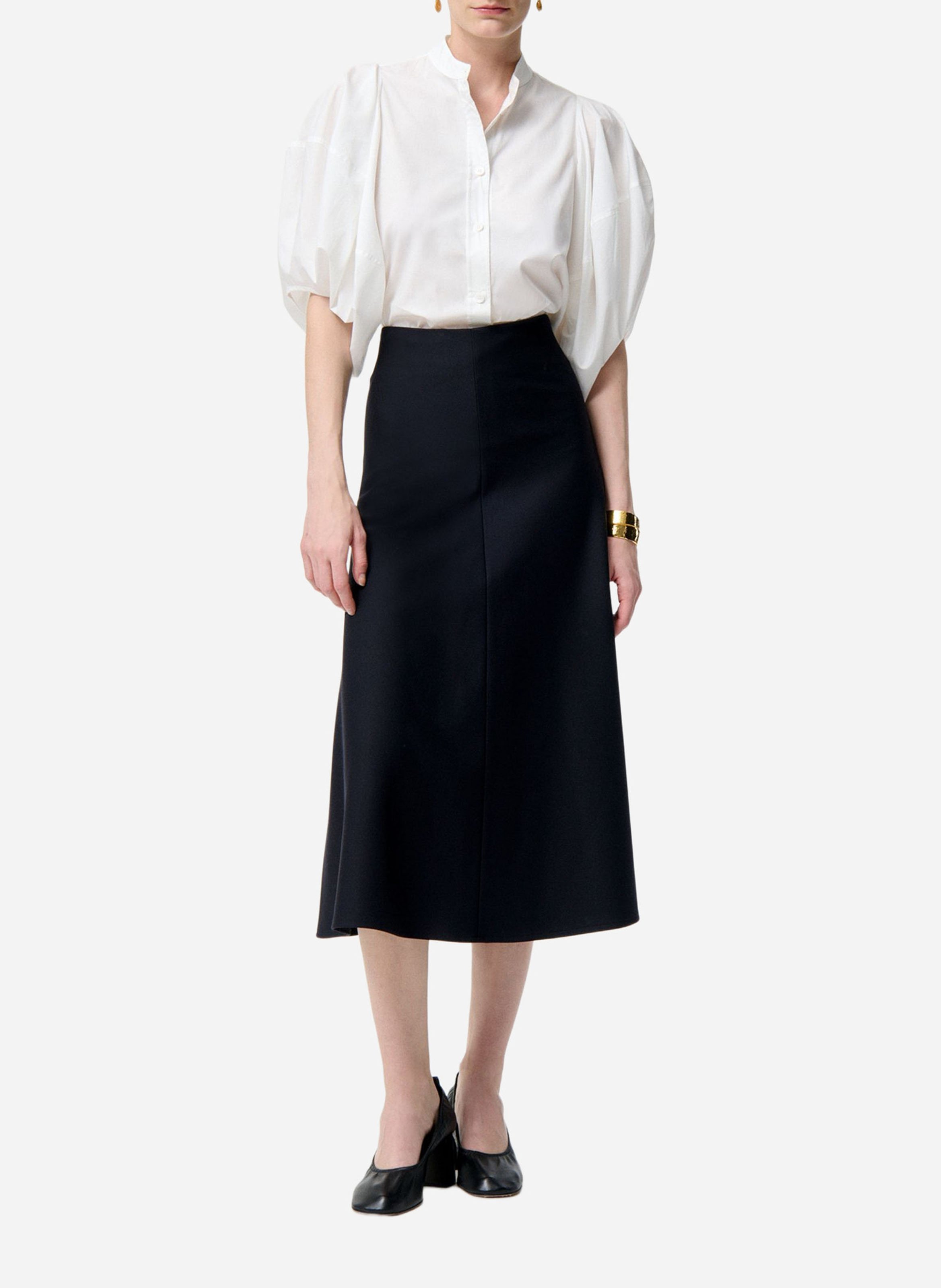 Jupe midi taille haute VANESSA BRUNO Bleu