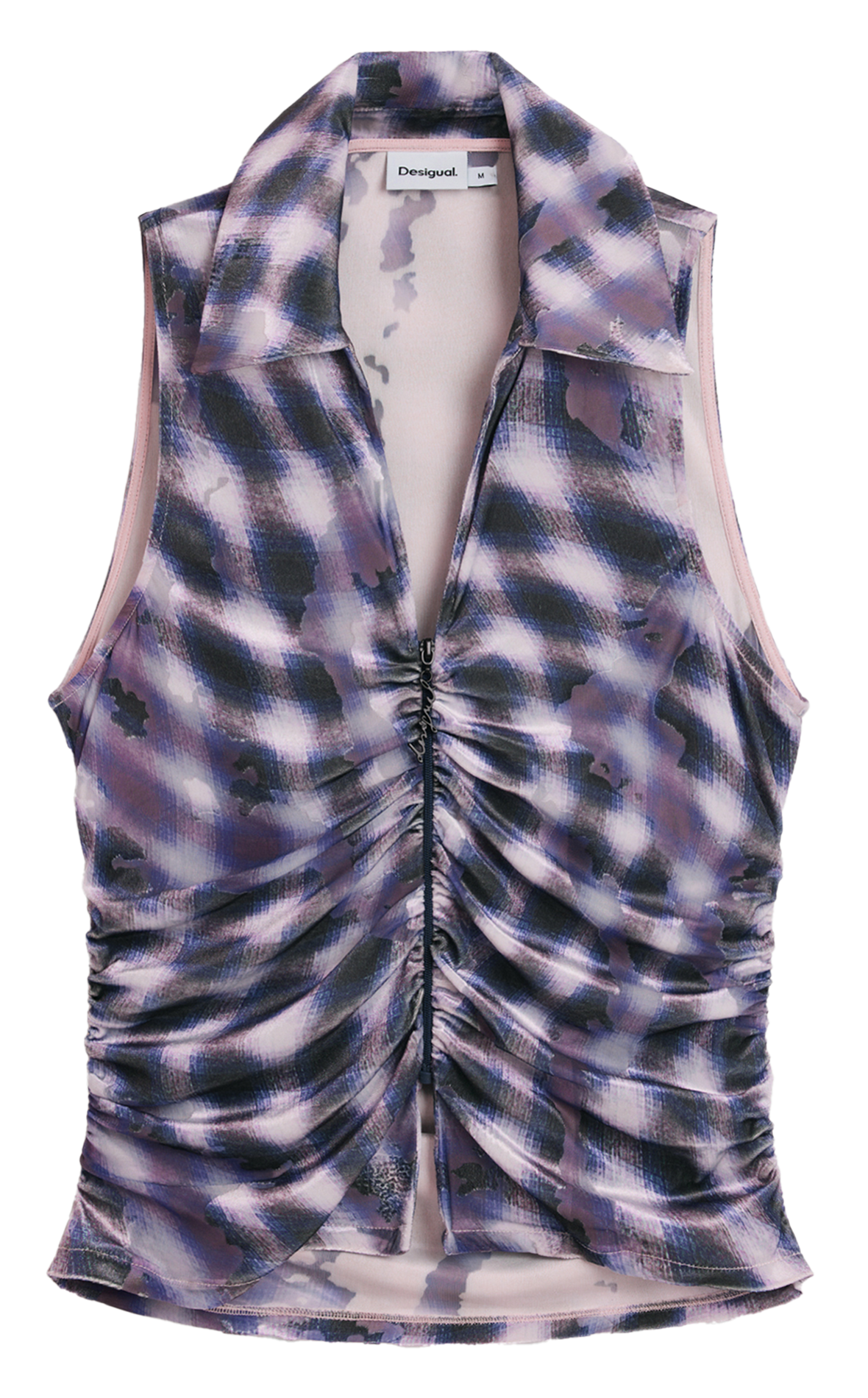 Top col classique  DESIGUAL Rouge