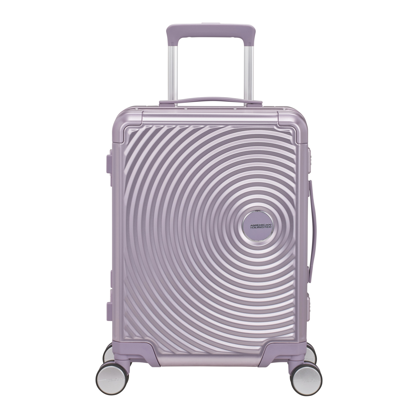 Aluminum suitcase with 4 wheels size S AMERICAN TOURISTER Purple