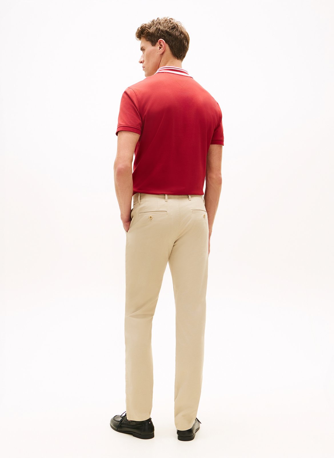 Pantalon chino en coton mélangé TOMMY HILFIGER Khaki