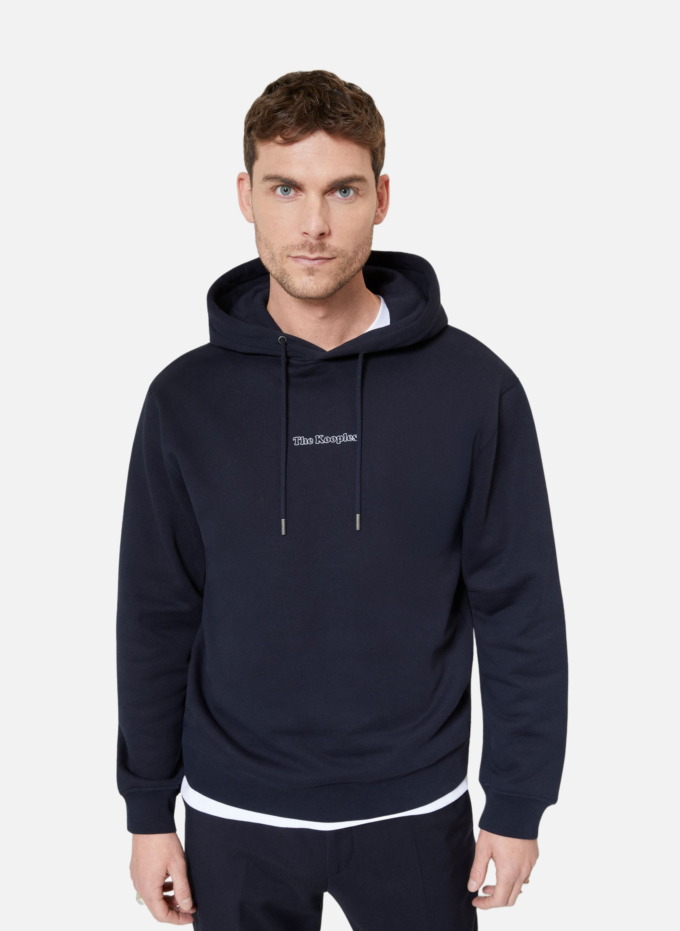 Hooded sweatshirt with logo THE KOOPLES Blue