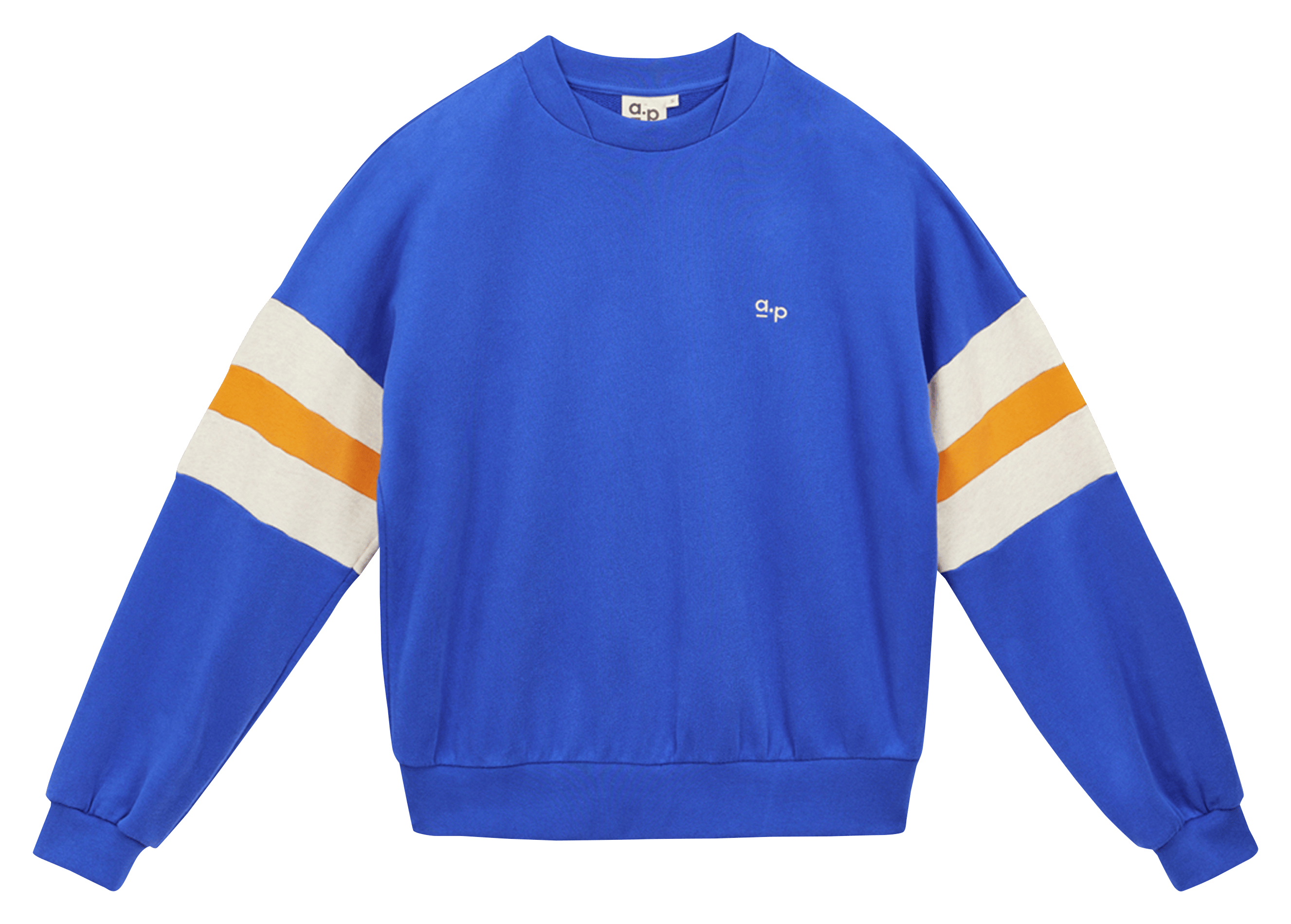 Oversized sweater van biologisch katoen A.P Blauw