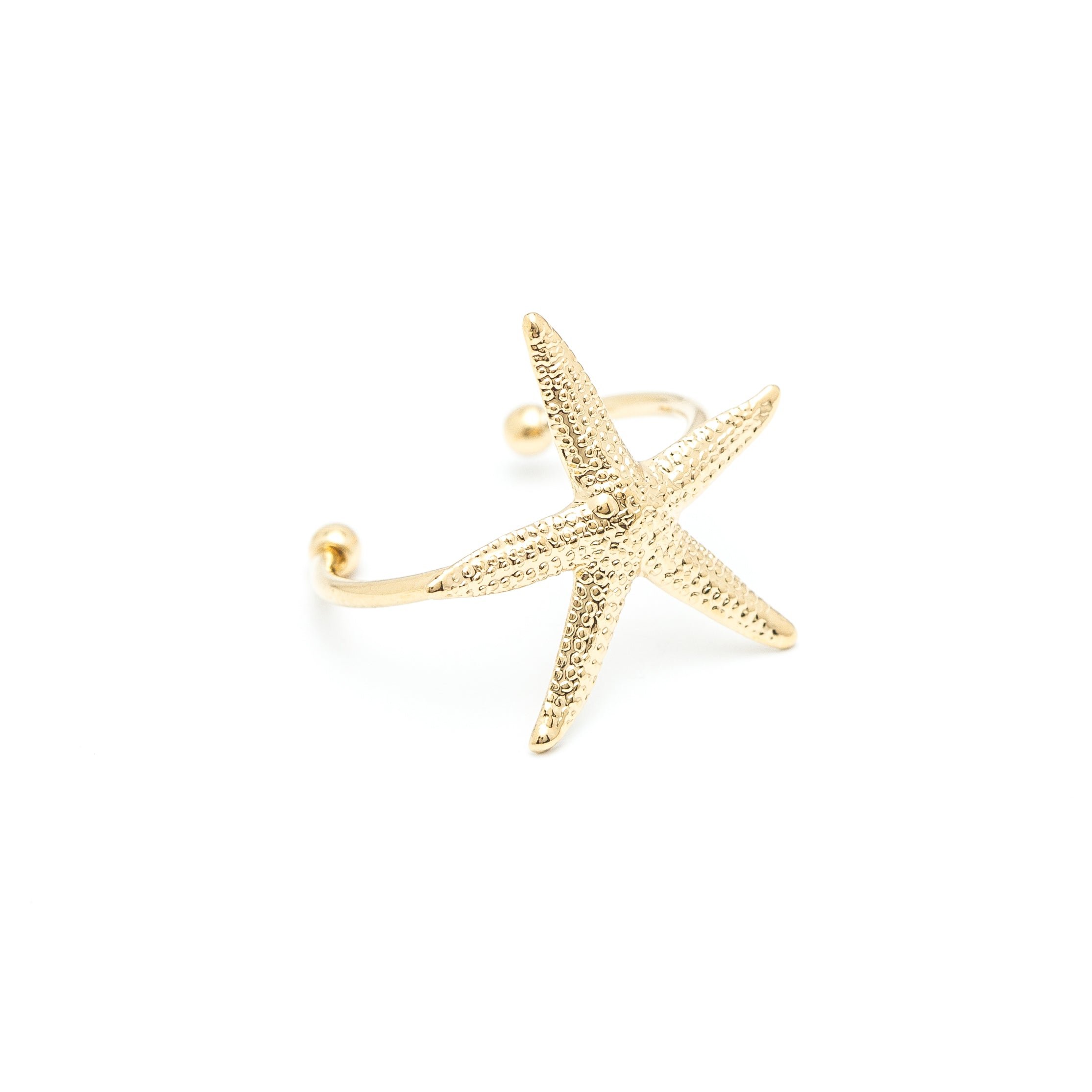 Silver-plated star ring MONSIEUR SIMONE Golden