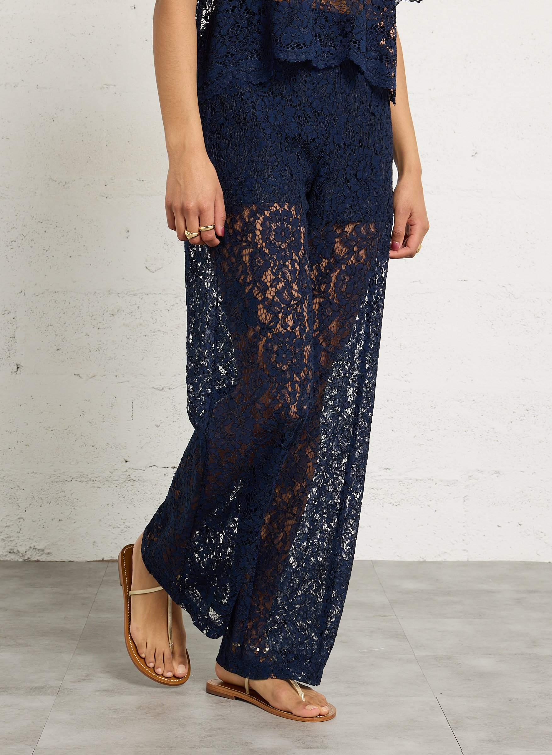 Pantalon en dentelle IMPERIAL Bleu