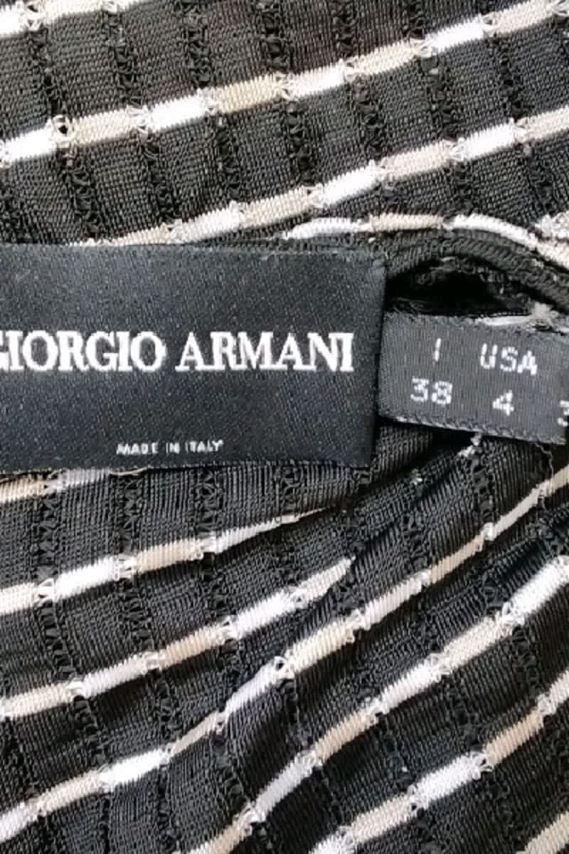 Top sans manche ARMANI - SECONDE MAIN Noir