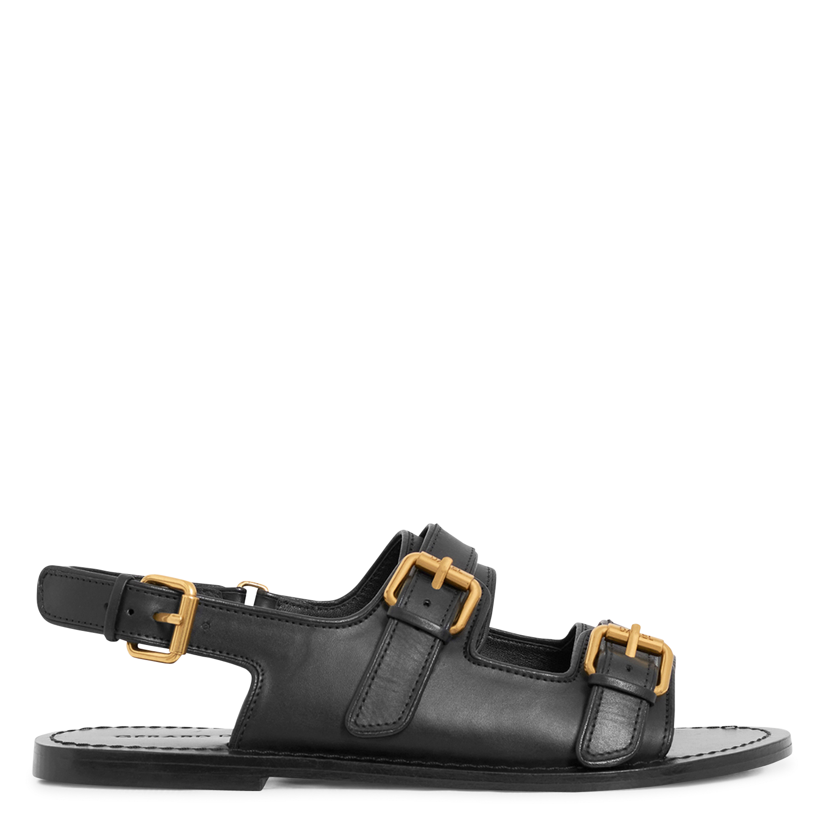 Sandales plates en cuir GERARD DAREL Noir