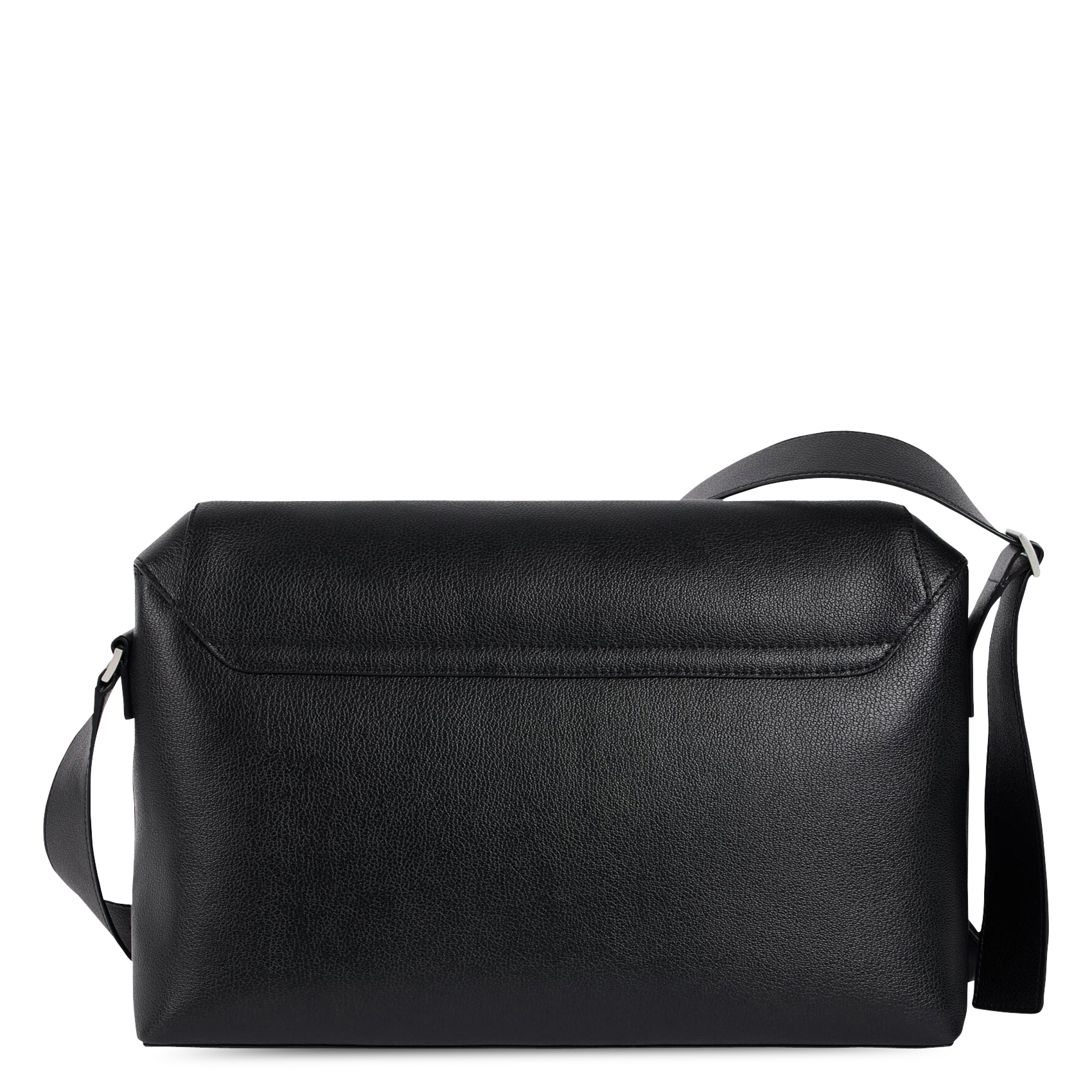 Sac bandoulière à rabat uni SANDRO Noir