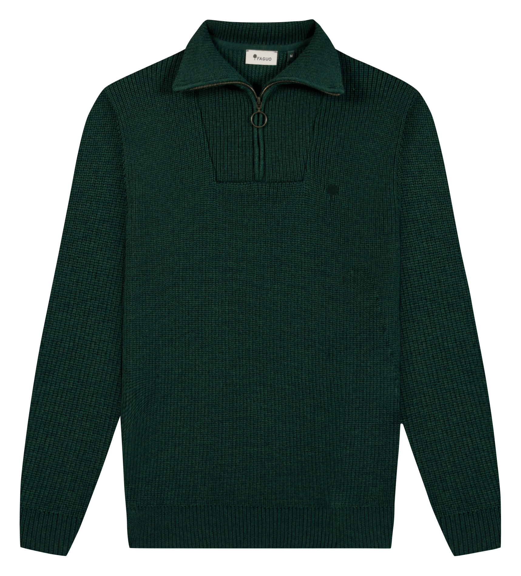 Pull camionneur droit en laine mélangée FAGUO Vert