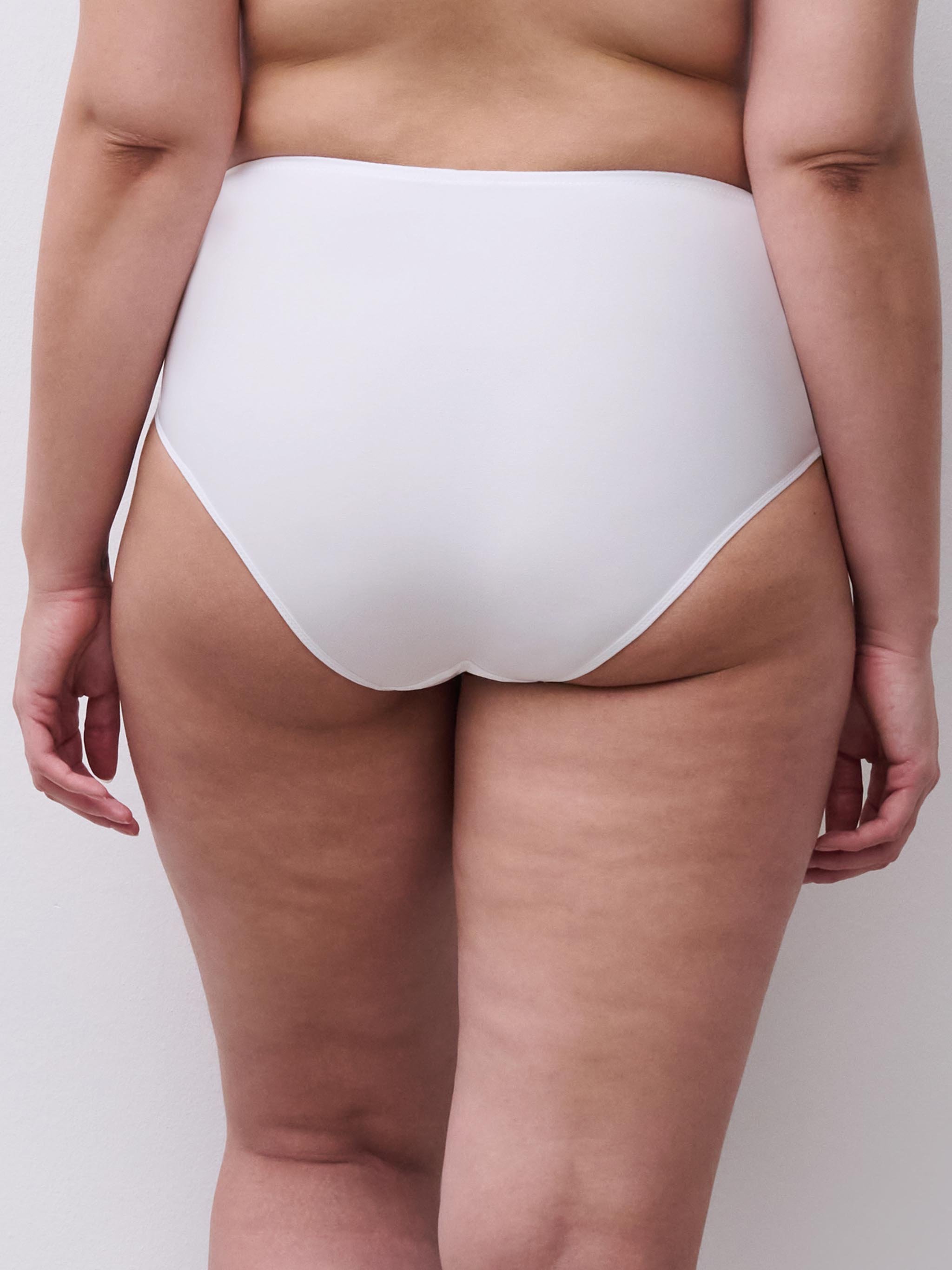 High-waisted lace panties CHANTELLE PULP White