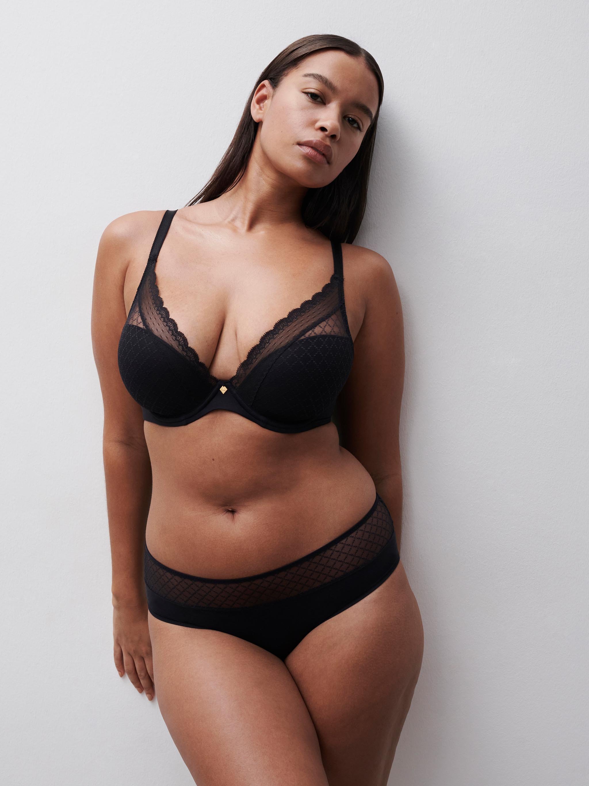 Plunge cup bra CHANTELLE Black