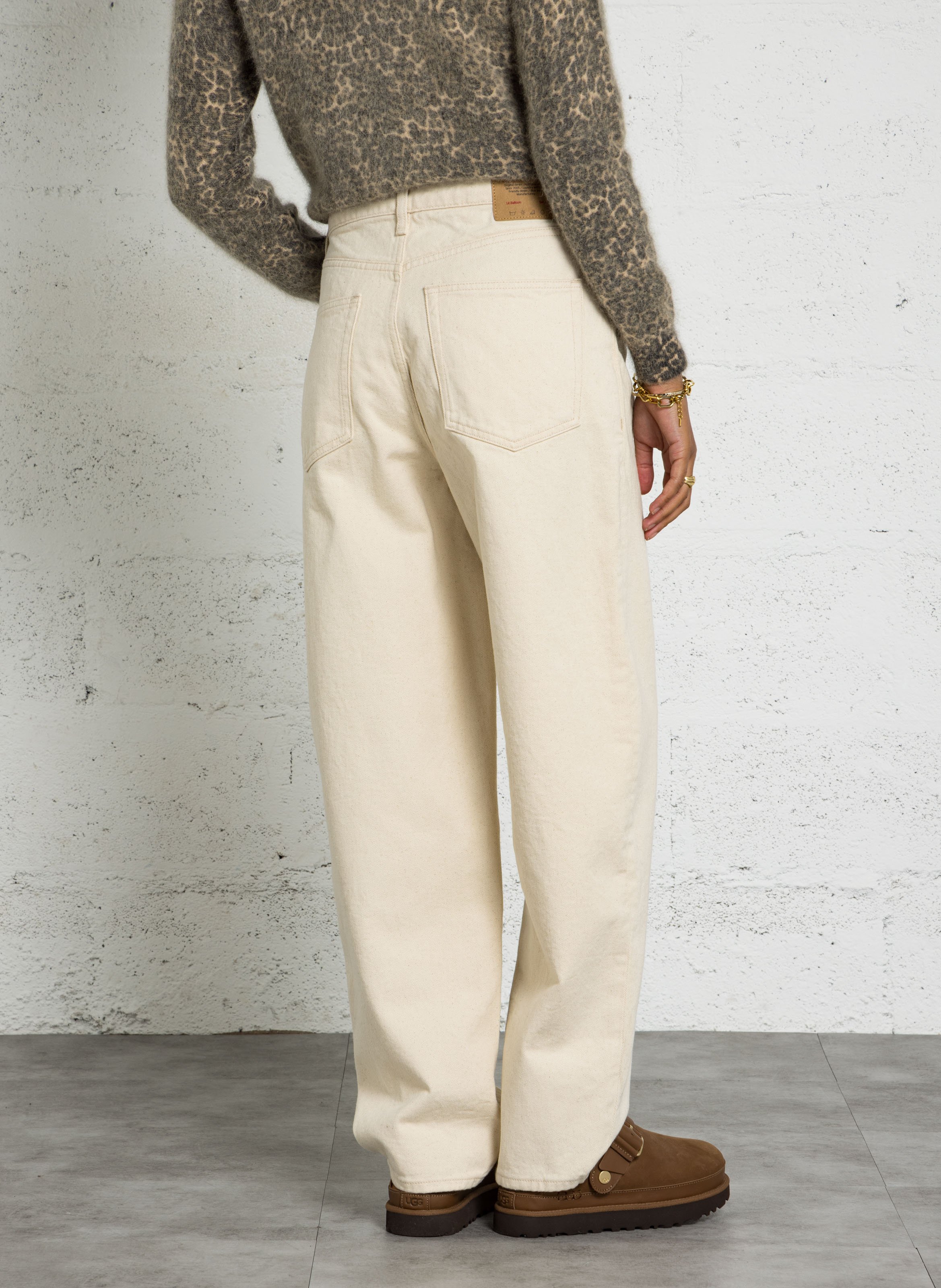 Ballonjeans aus Baumwolle AMERICAN VINTAGE Beige